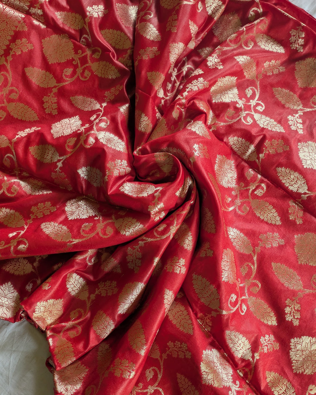 Bhagalpuri Katan Benarasi Sari Red