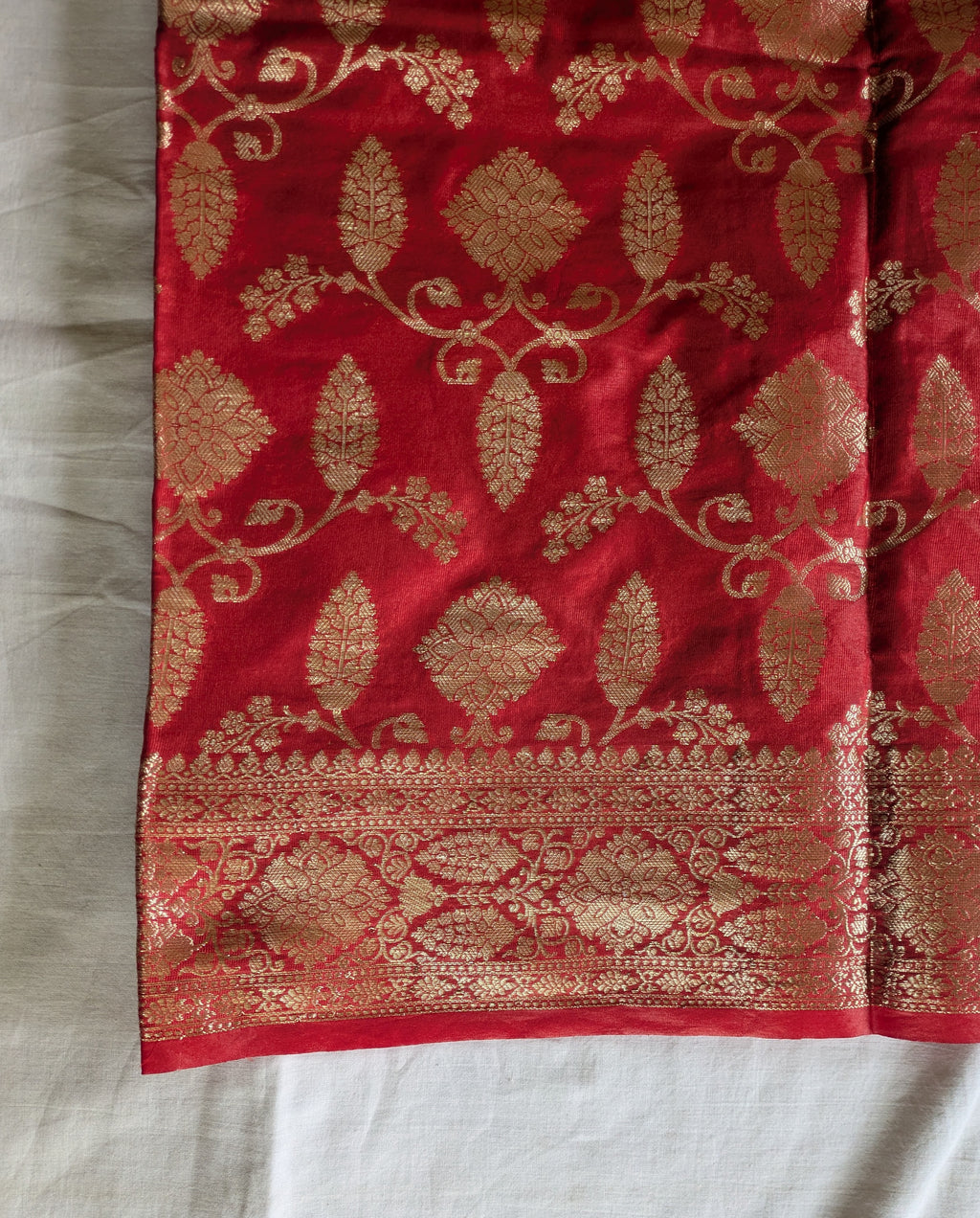 Bhagalpuri Katan Benarasi Sari Red