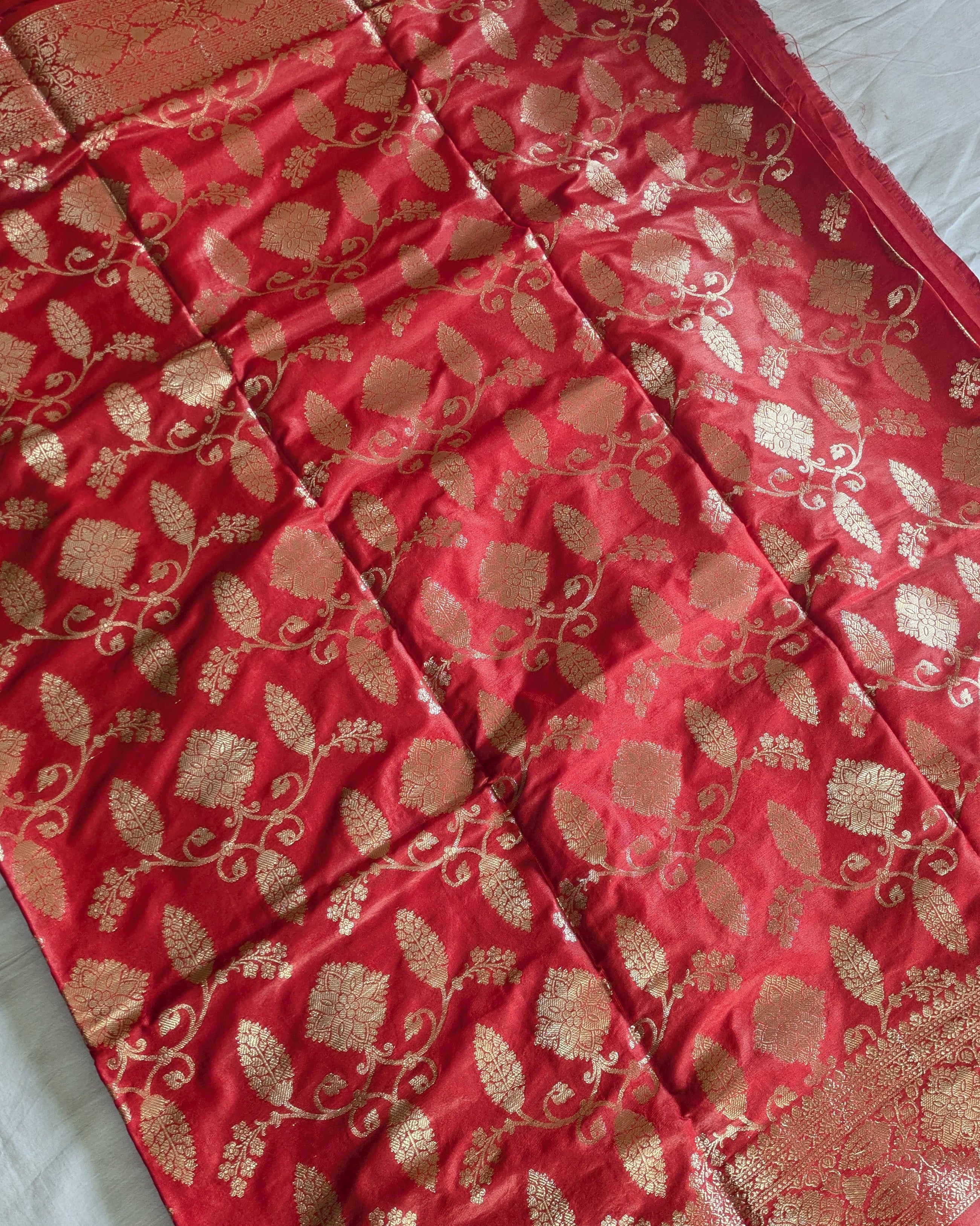 Bhagalpuri Katan Benarasi Sari Red