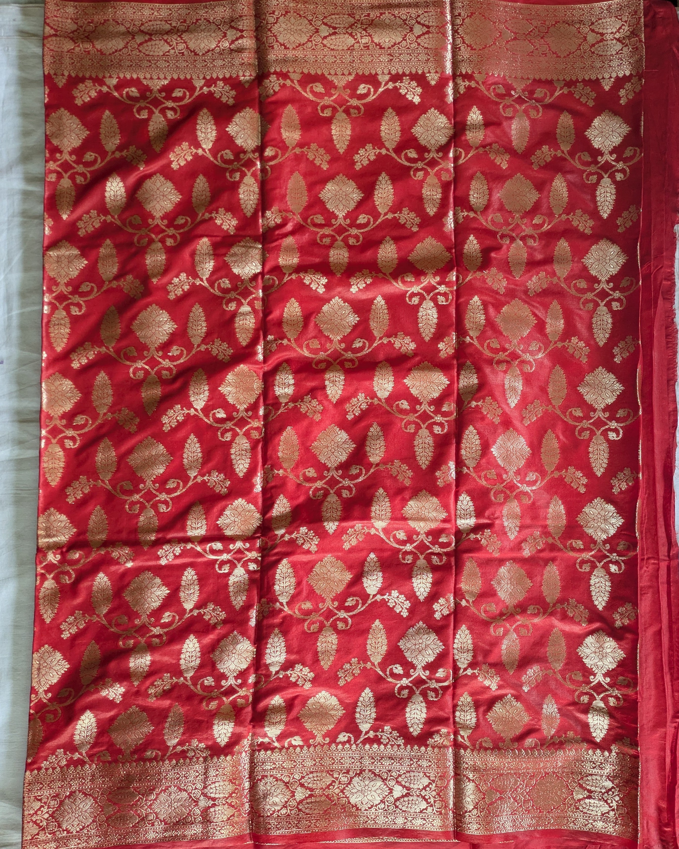 Bhagalpuri Katan Benarasi Sari Red