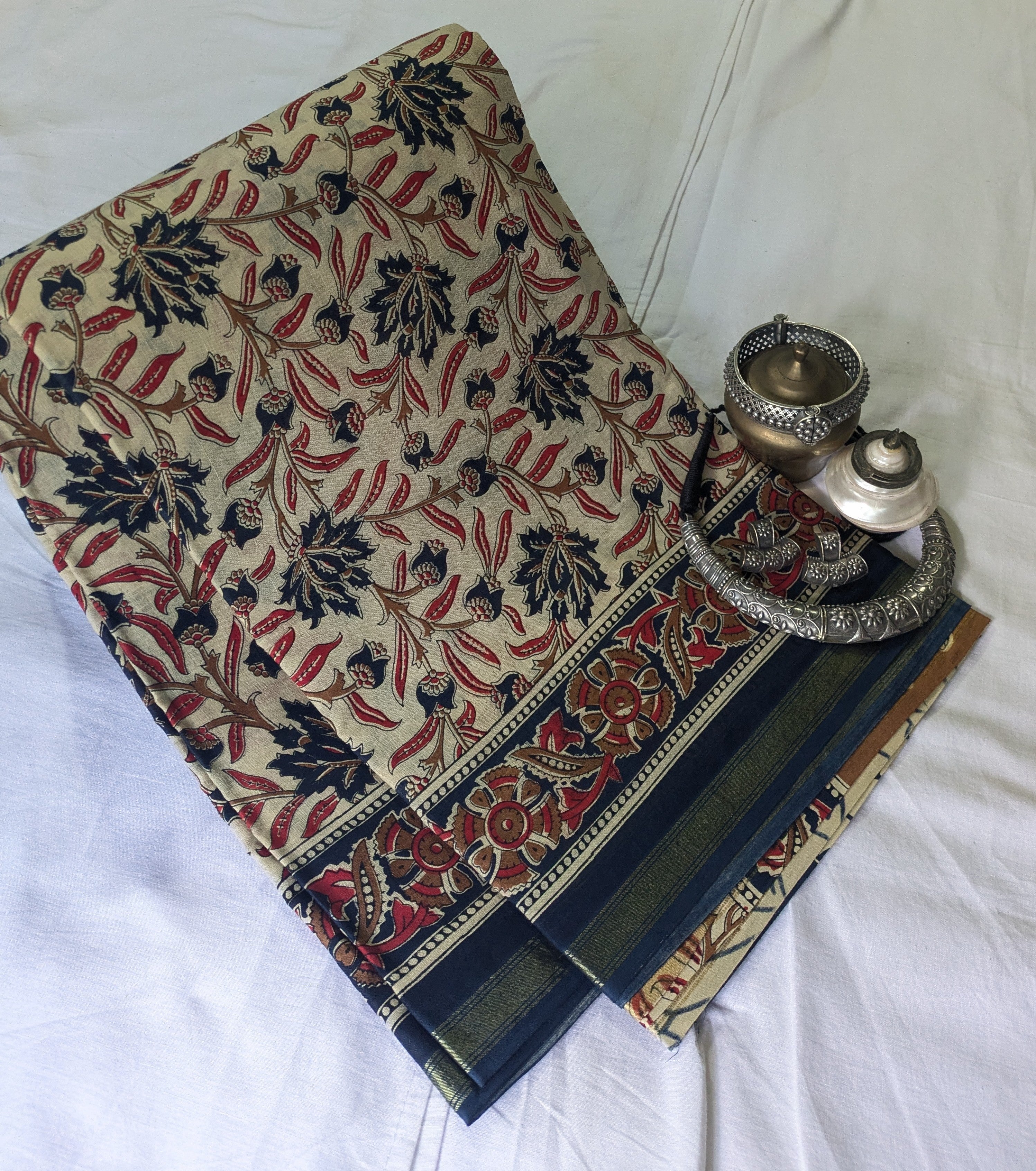 Jaypuri Cotton Sari with Blouse Piece 6
