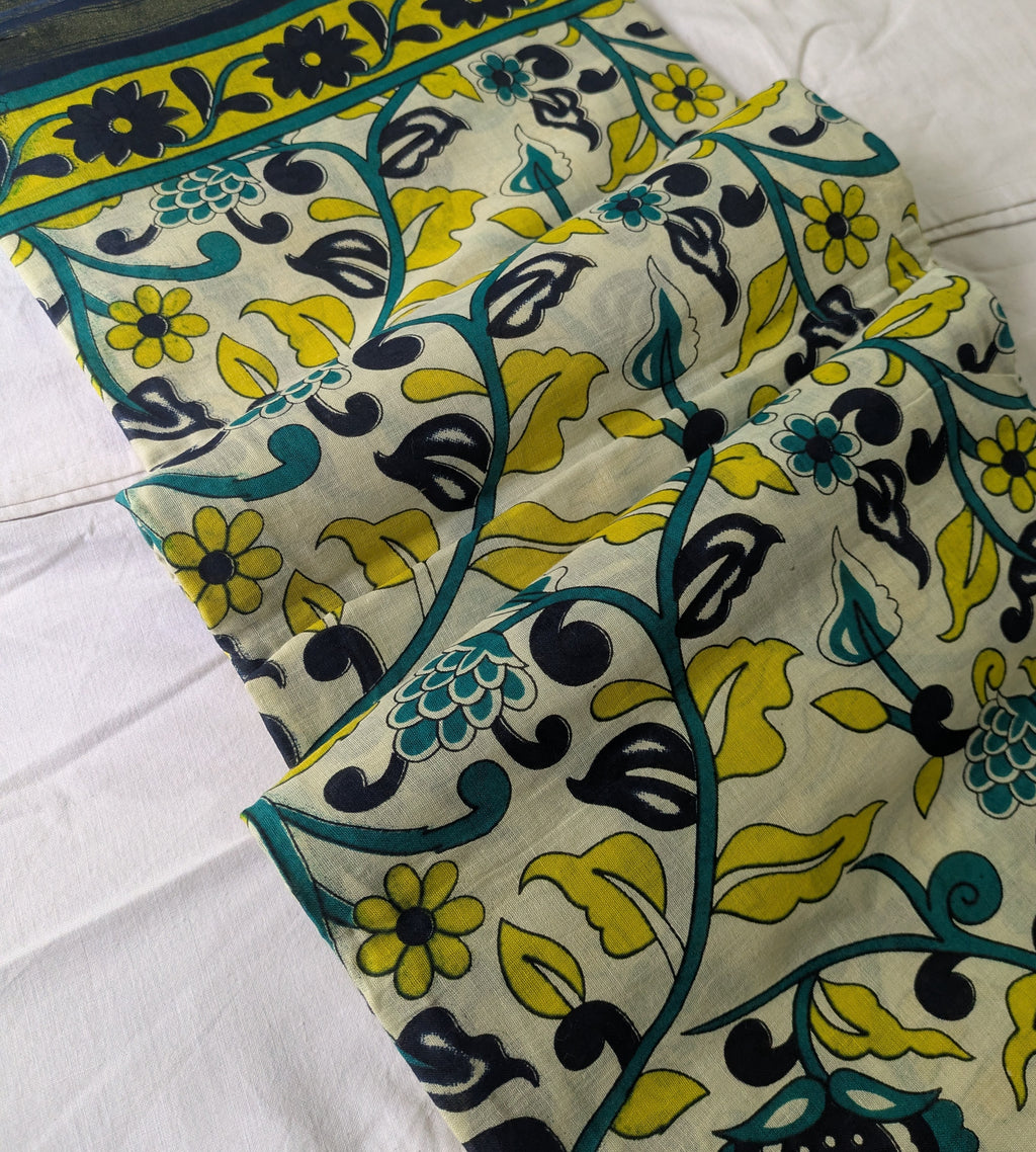 Jaypuri Cotton Sari with Blouse Piece 4