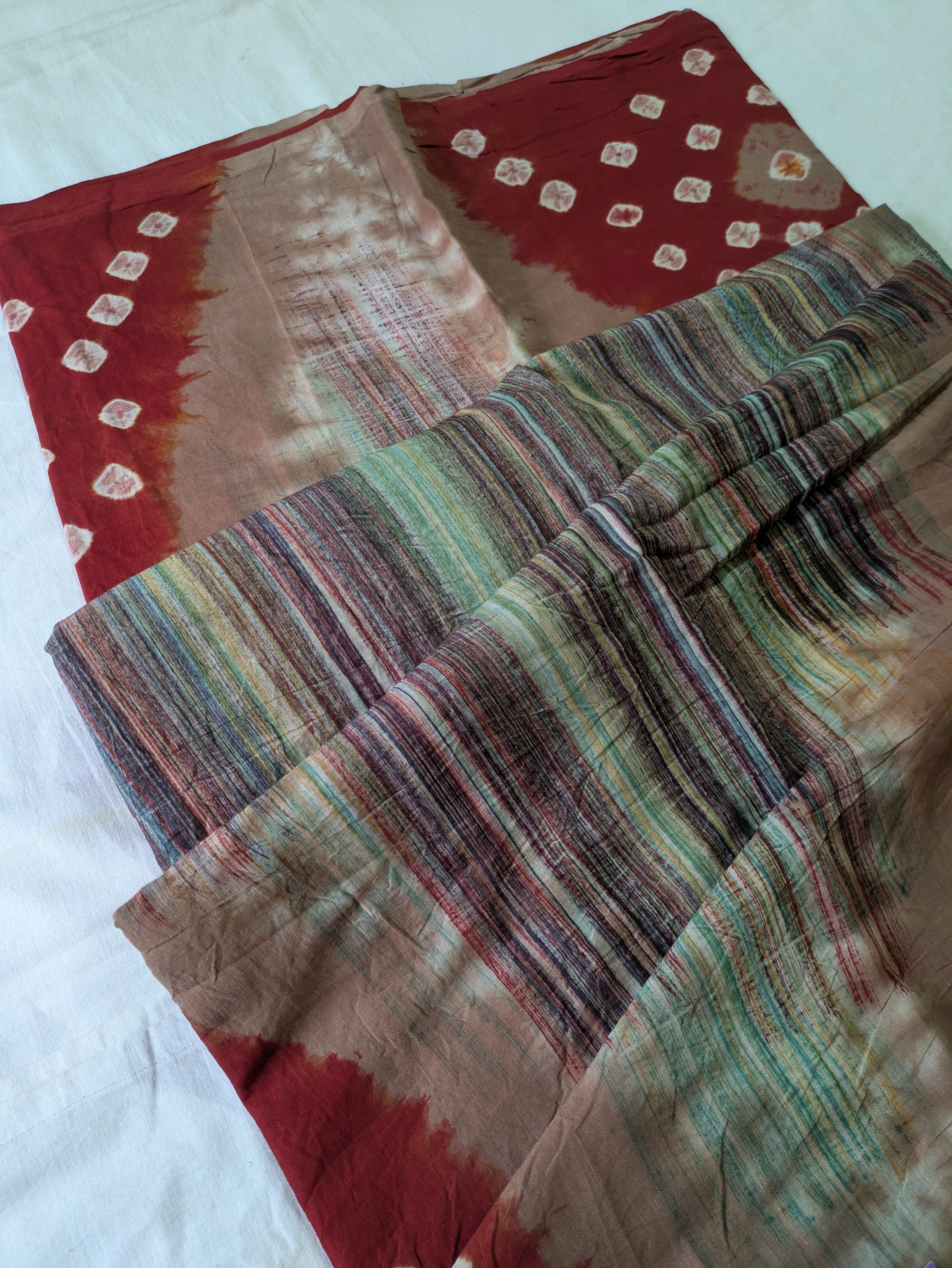 Cotton Bandhni Print Sari 2