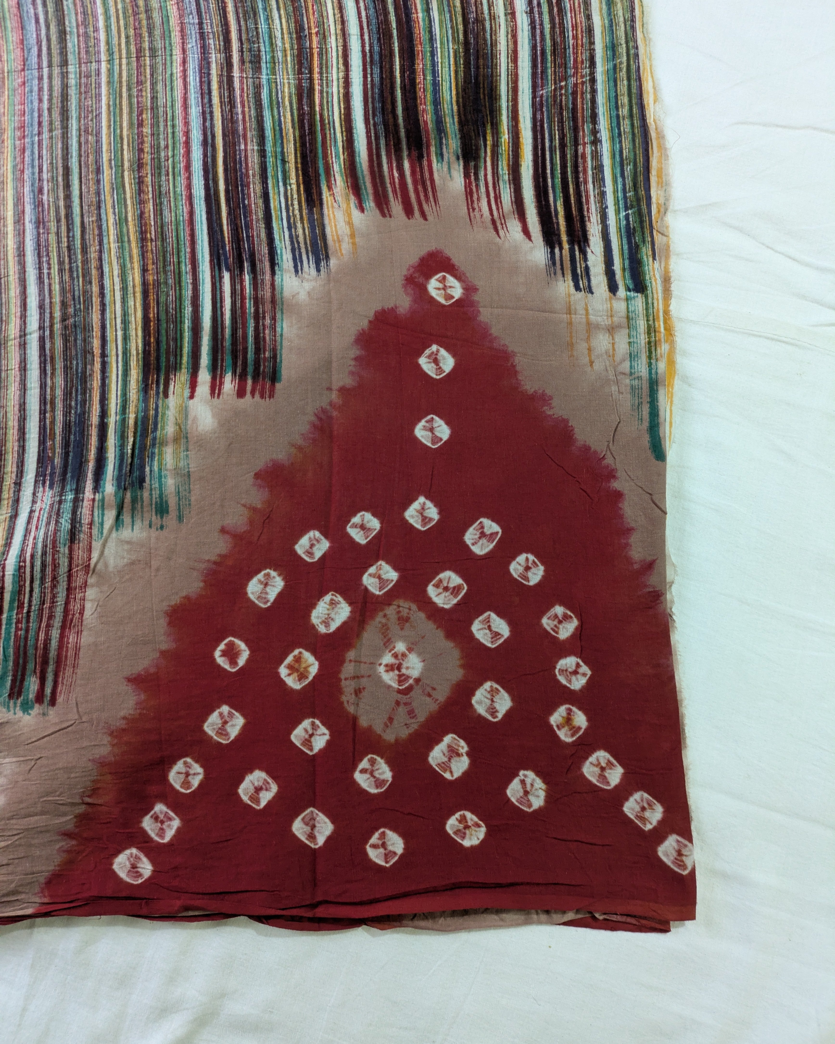 Cotton Bandhni Print Sari 2