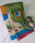 Pure Silk Sari with Blouse Piece Red