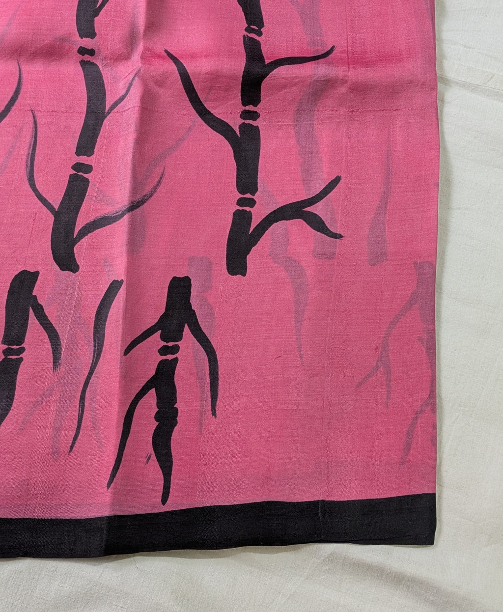 Pure Silk Sari with Blouse Piece Pink