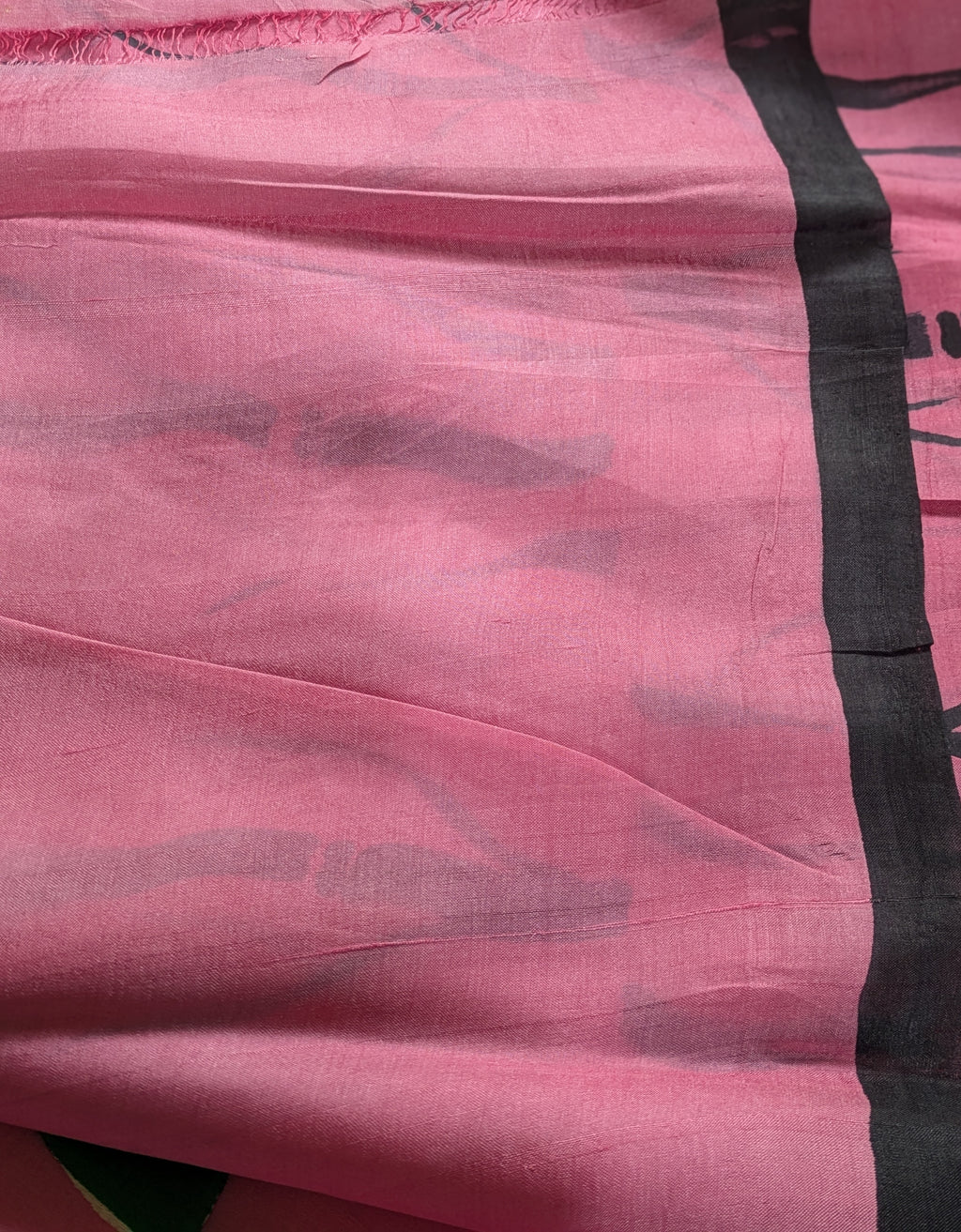 Pure Silk Sari with Blouse Piece Pink