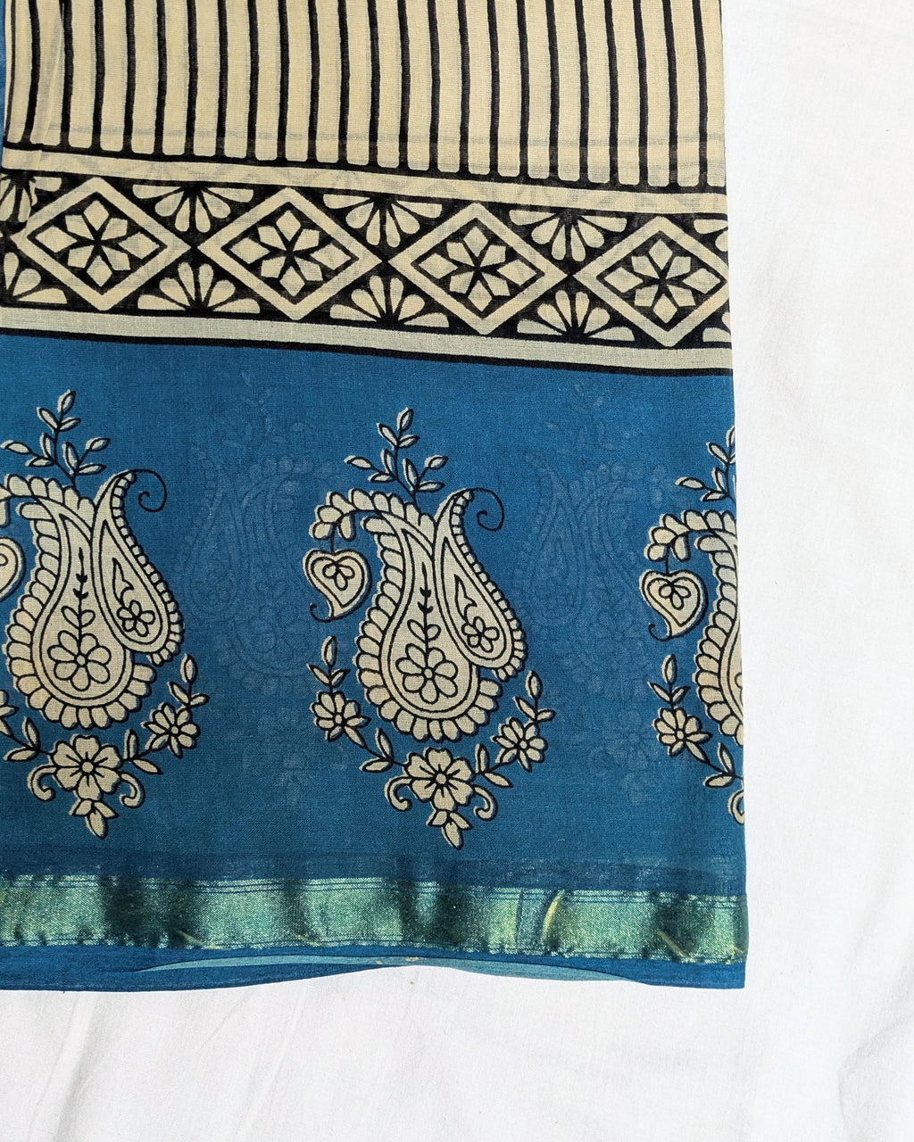 Jaypuri Cotton Sari Stripe 2