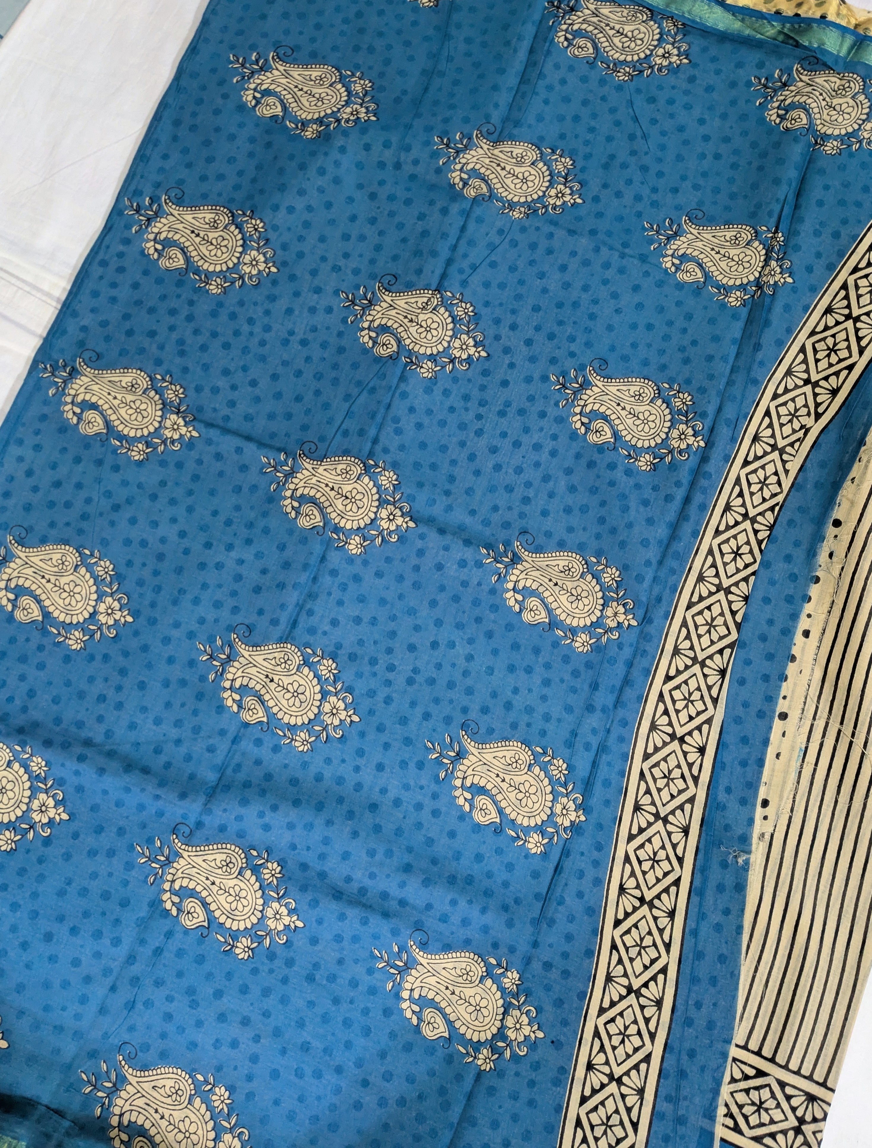 Jaypuri Cotton Sari Stripe 2
