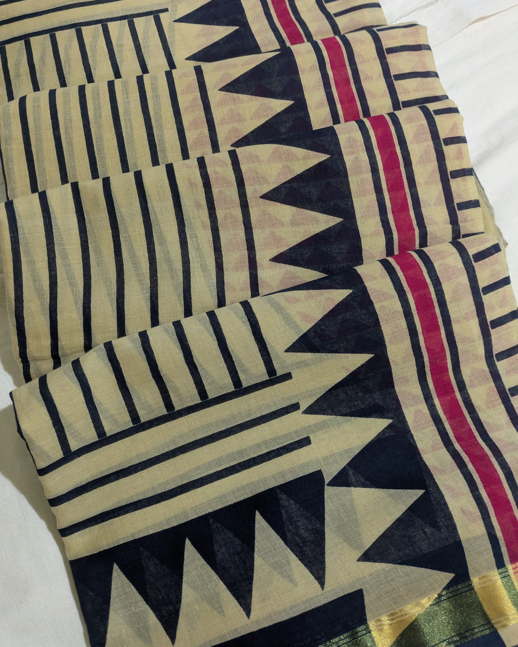 Jaypuri Cotton Sari Stripe