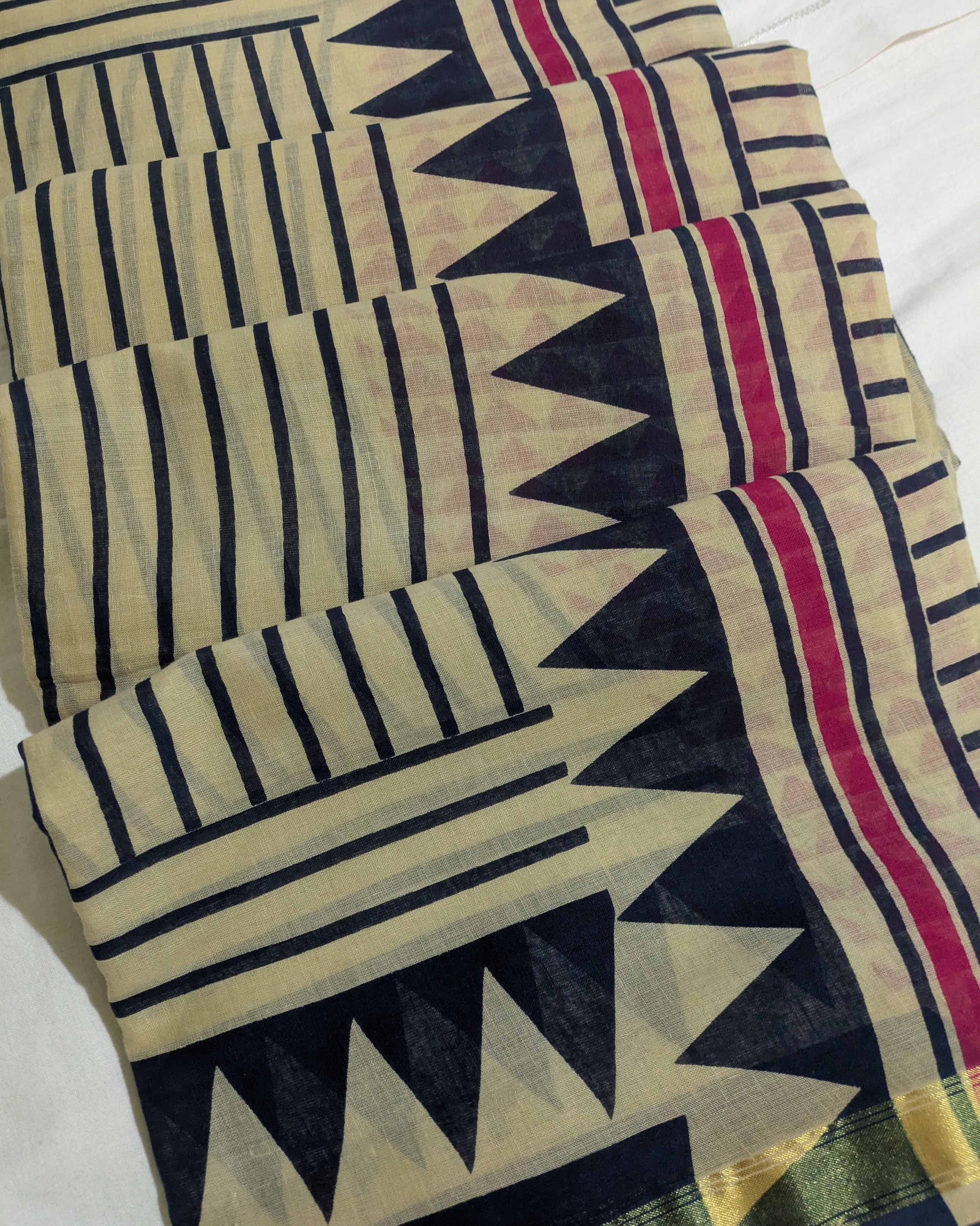 Jaypuri Cotton Sari Stripe