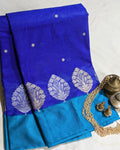 Banarasi Replica Sari Blue