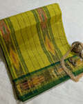 Pachampalli Sari Greenish Yellow