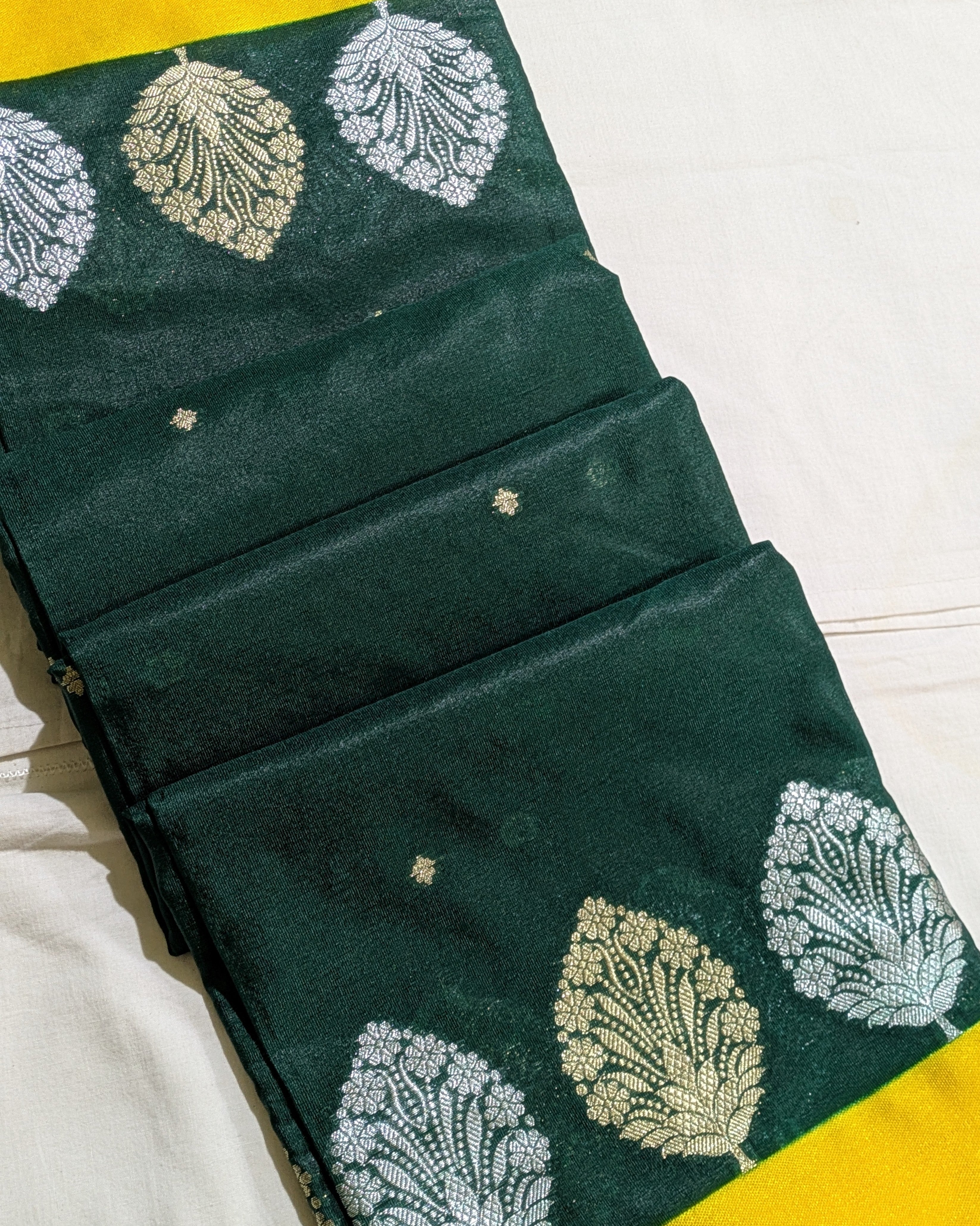 Banarasi Replica Sari Green