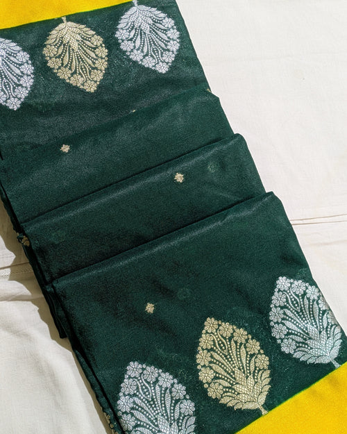 Banarasi Replica Sari Green