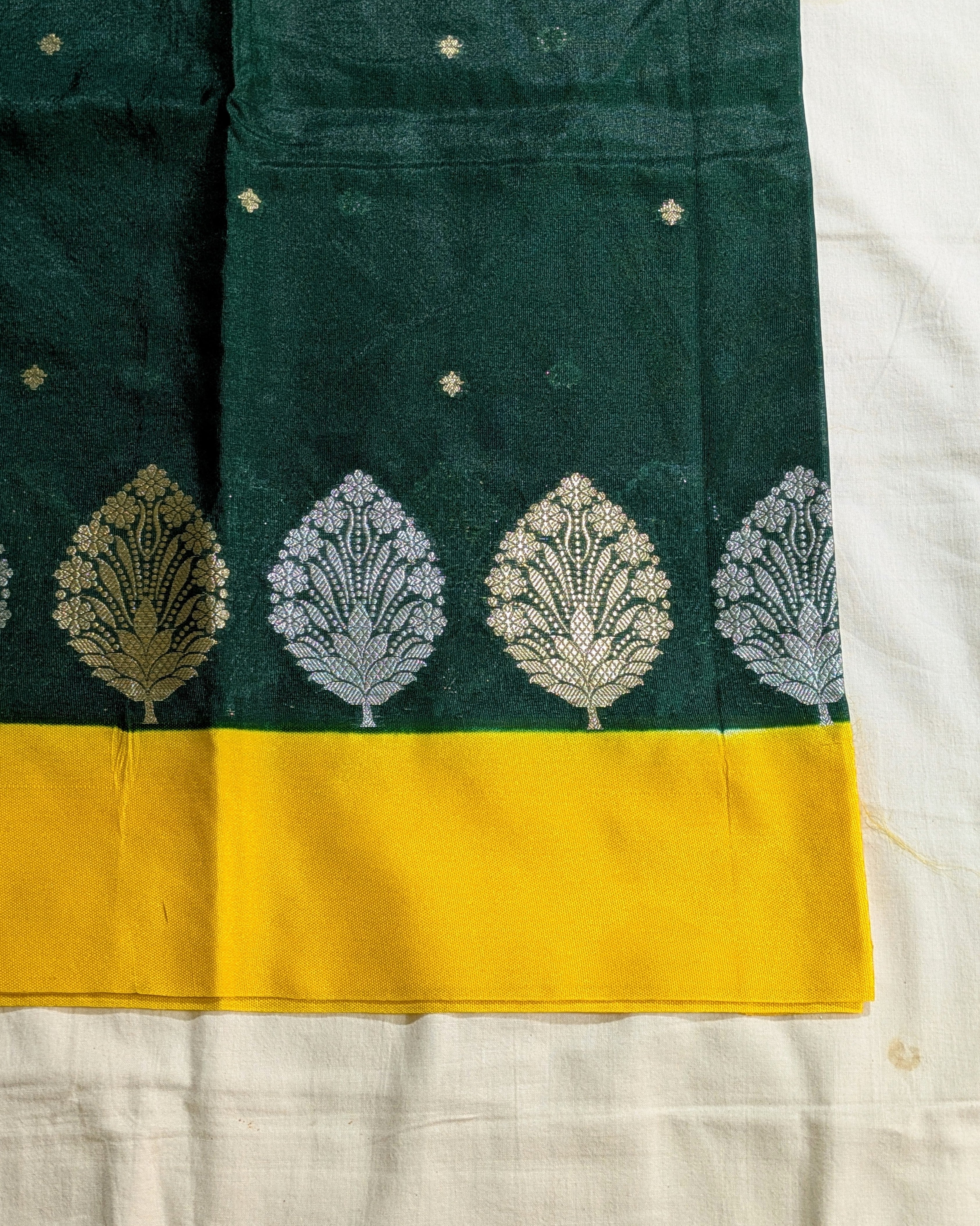 Banarasi Replica Sari Green