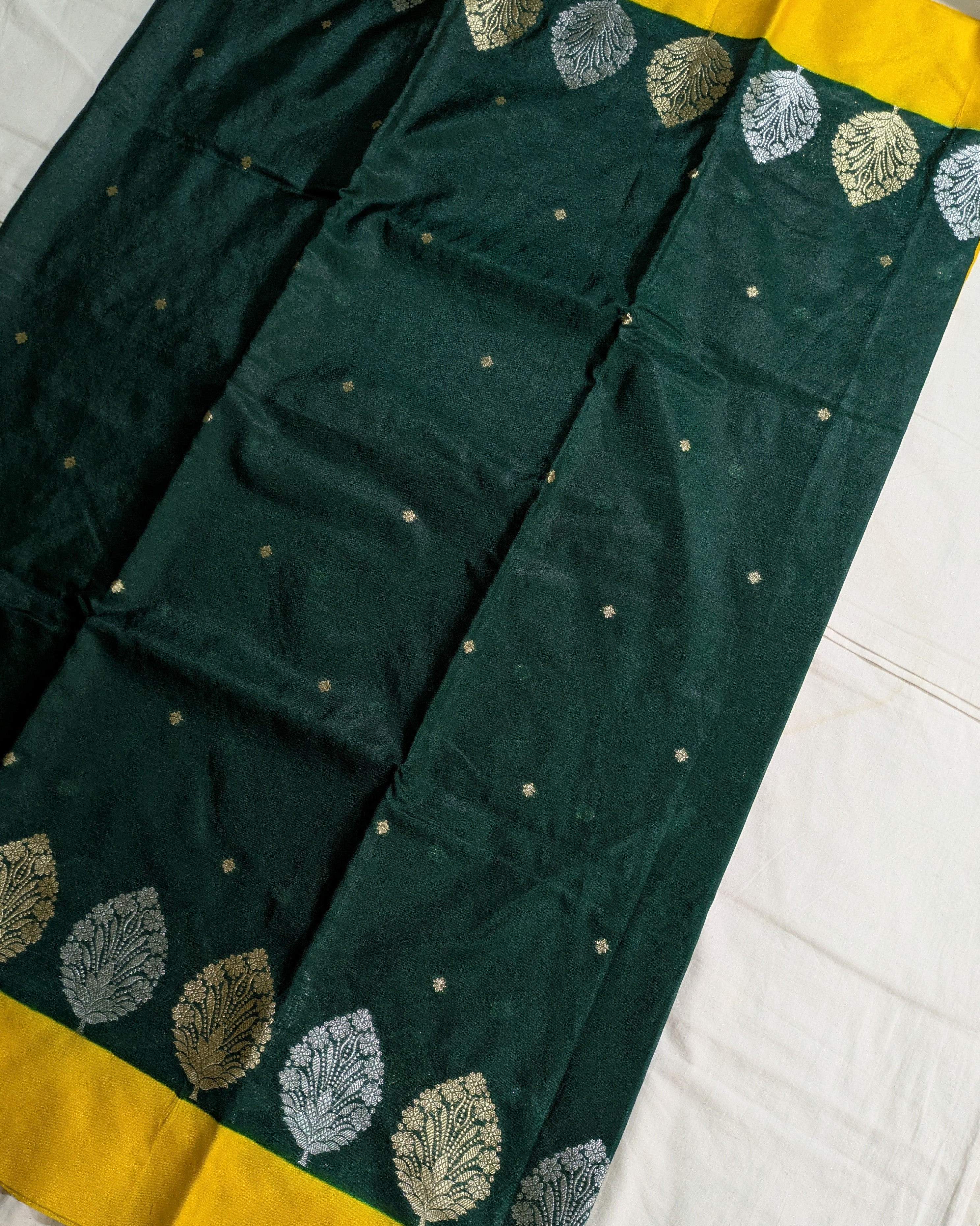 Banarasi Replica Sari Green