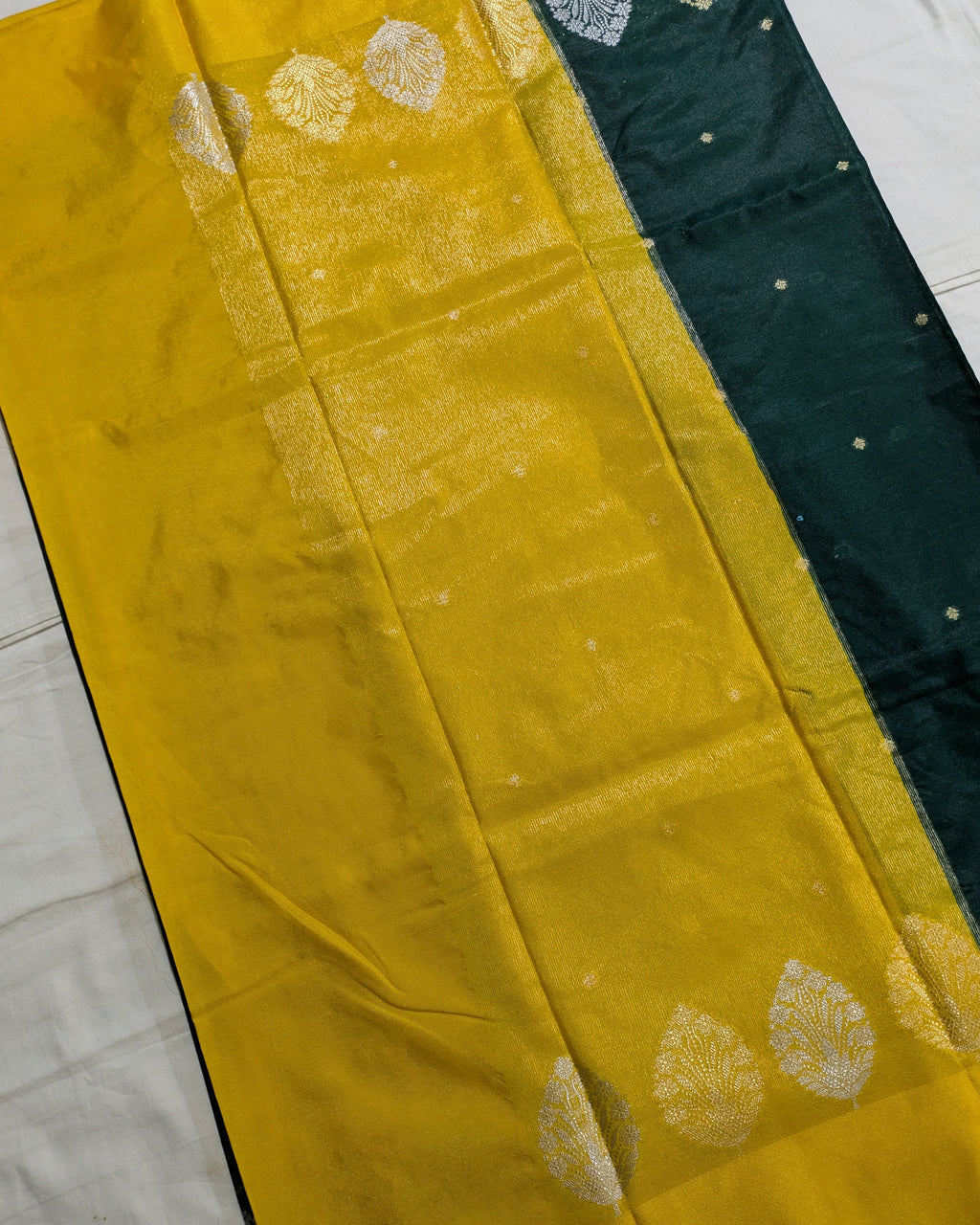 Banarasi Replica Sari Green