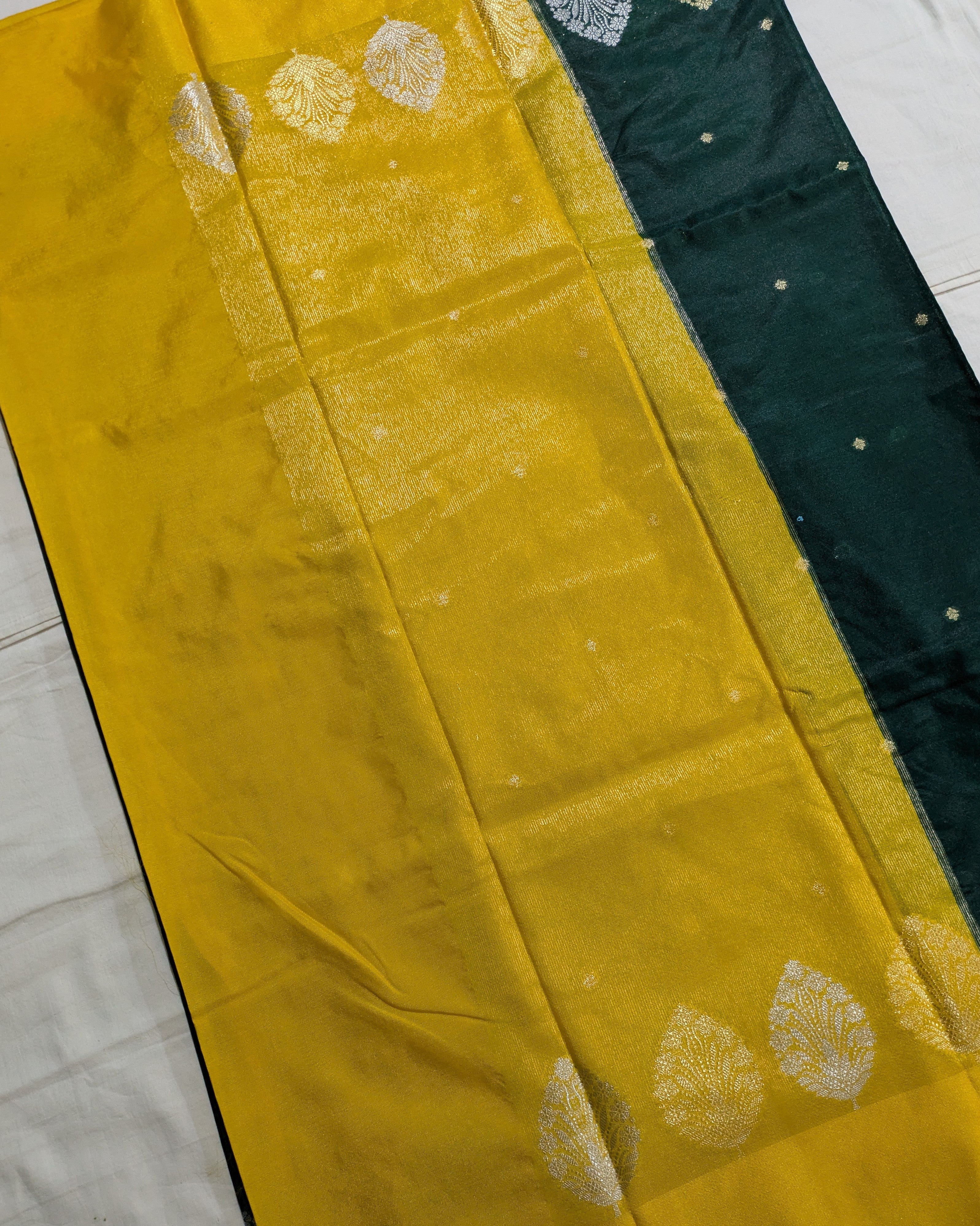 Banarasi Replica Sari Green