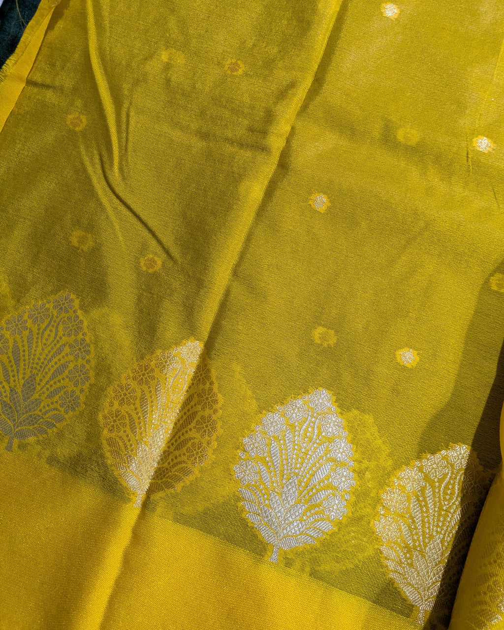 Banarasi Replica Sari Green