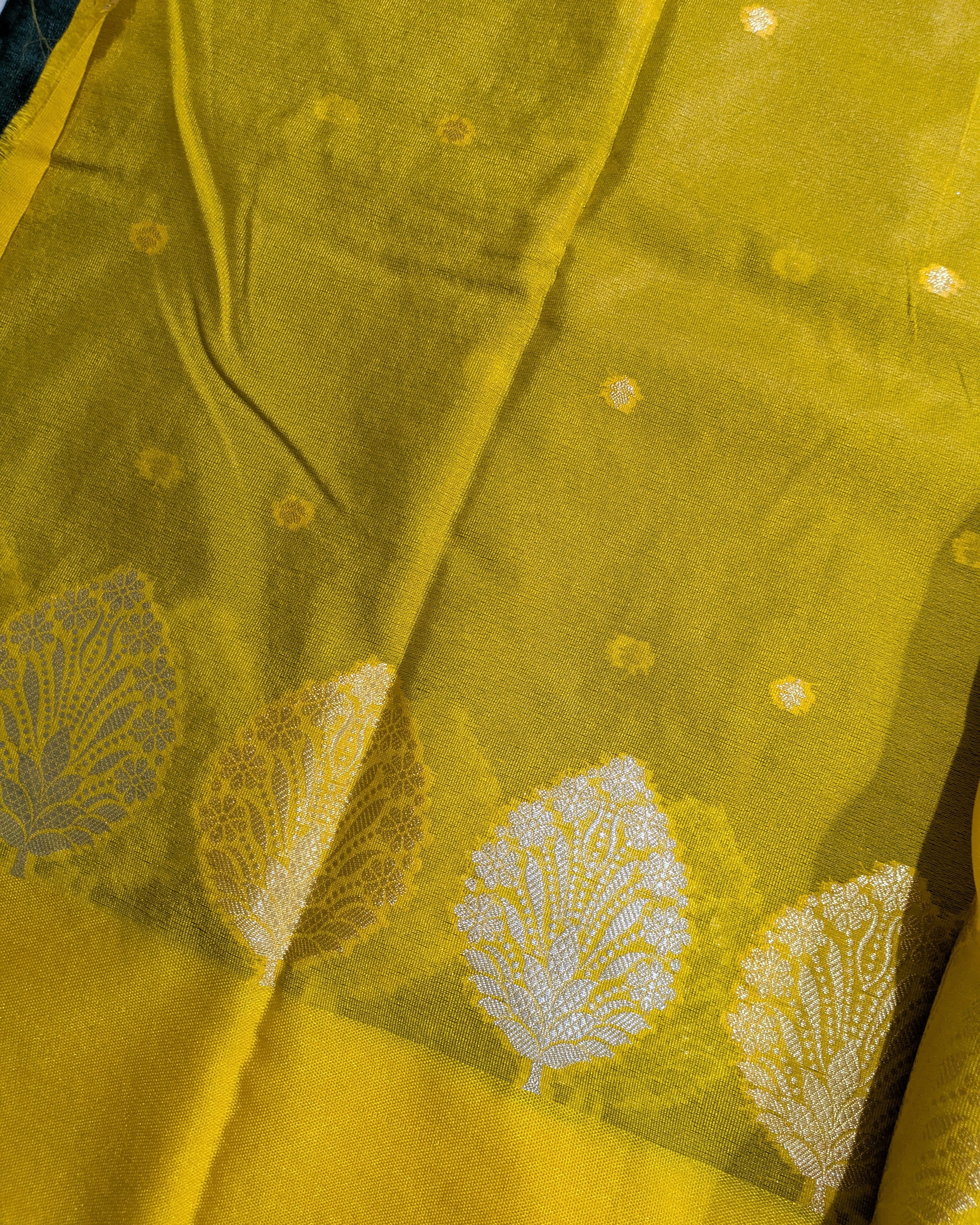 Banarasi Replica Sari Green