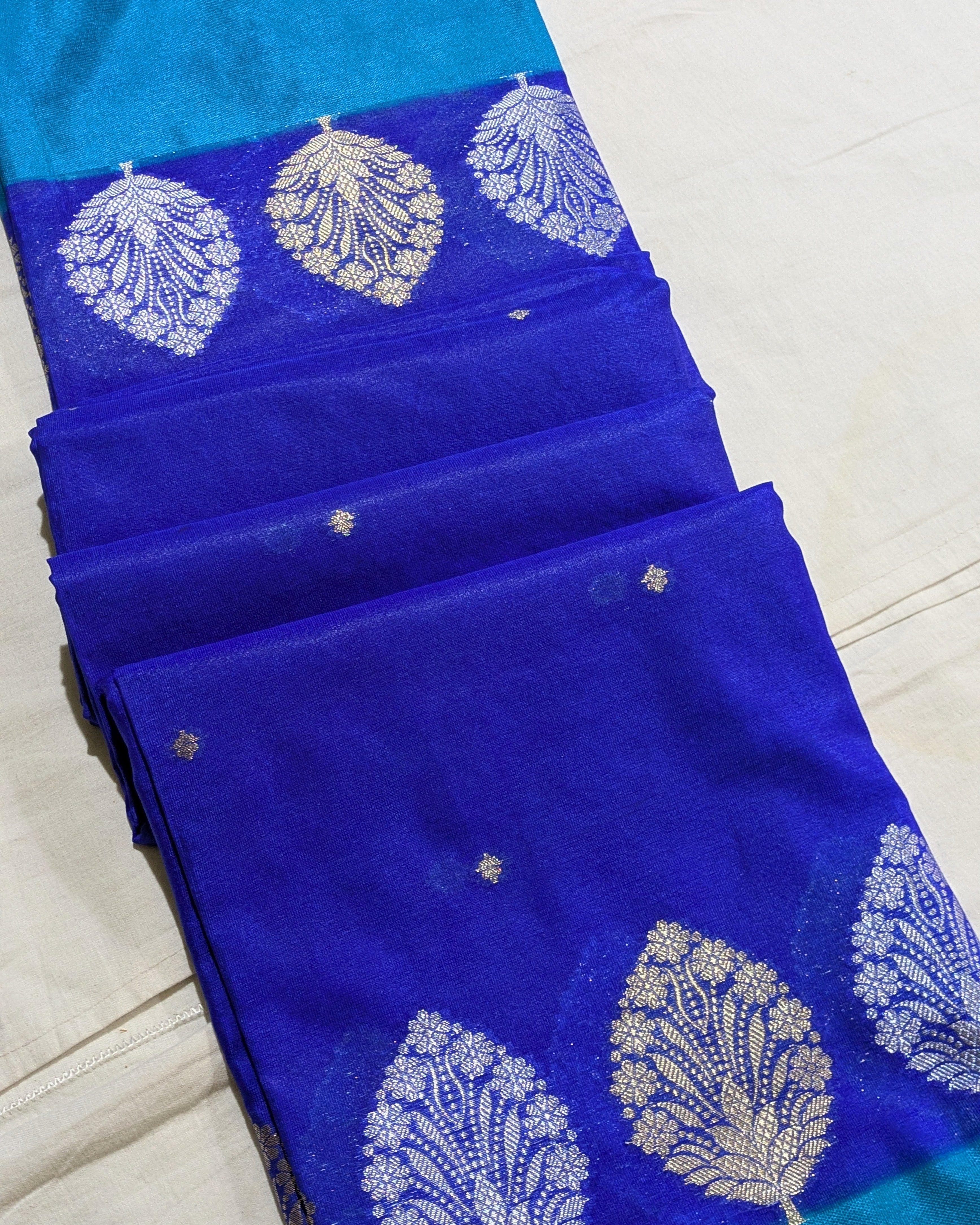 Banarasi Replica Sari Blue