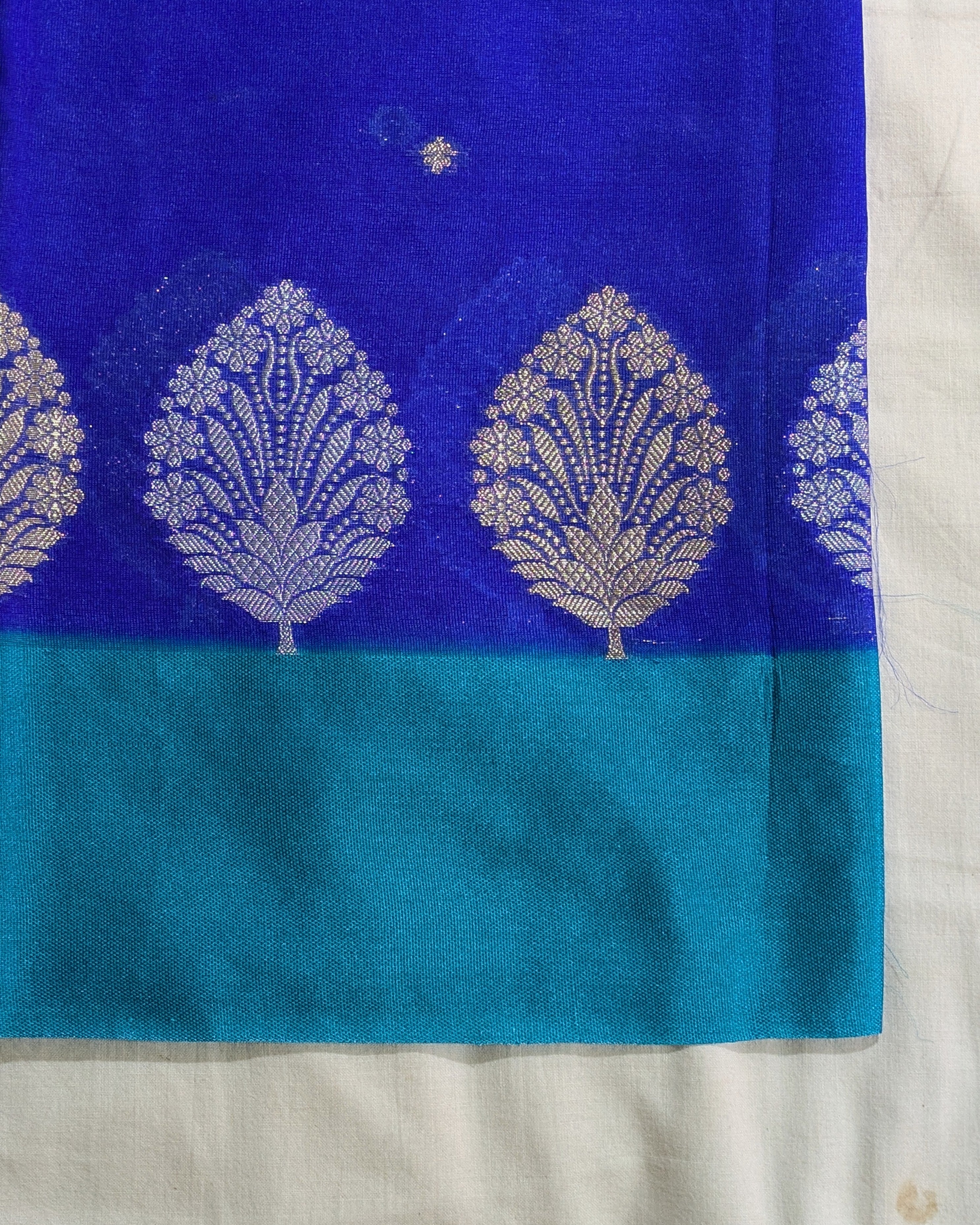 Banarasi Replica Sari Blue