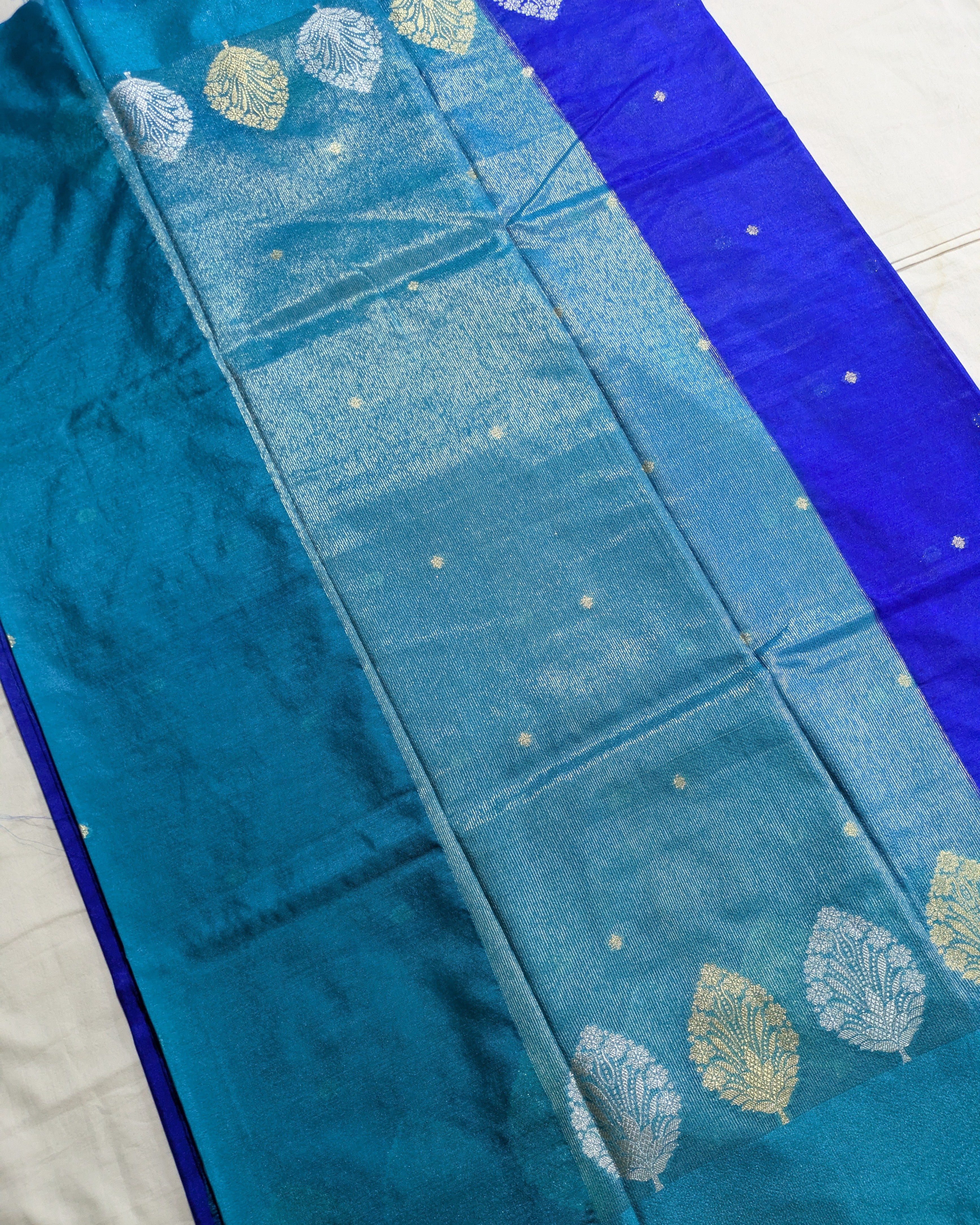 Banarasi Replica Sari Blue
