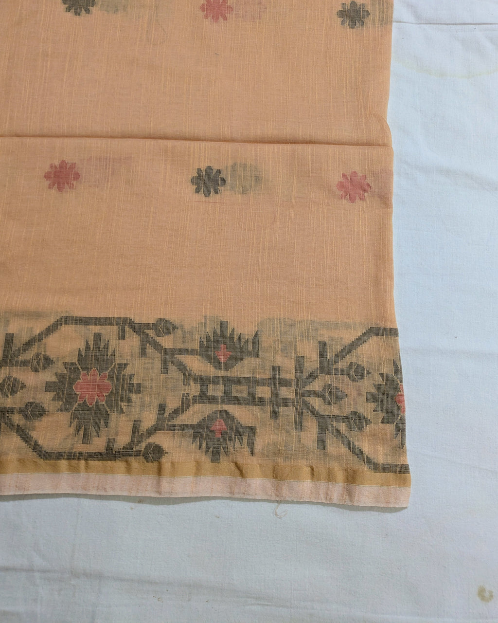 Khadi Cotton Jamdani Sari LP