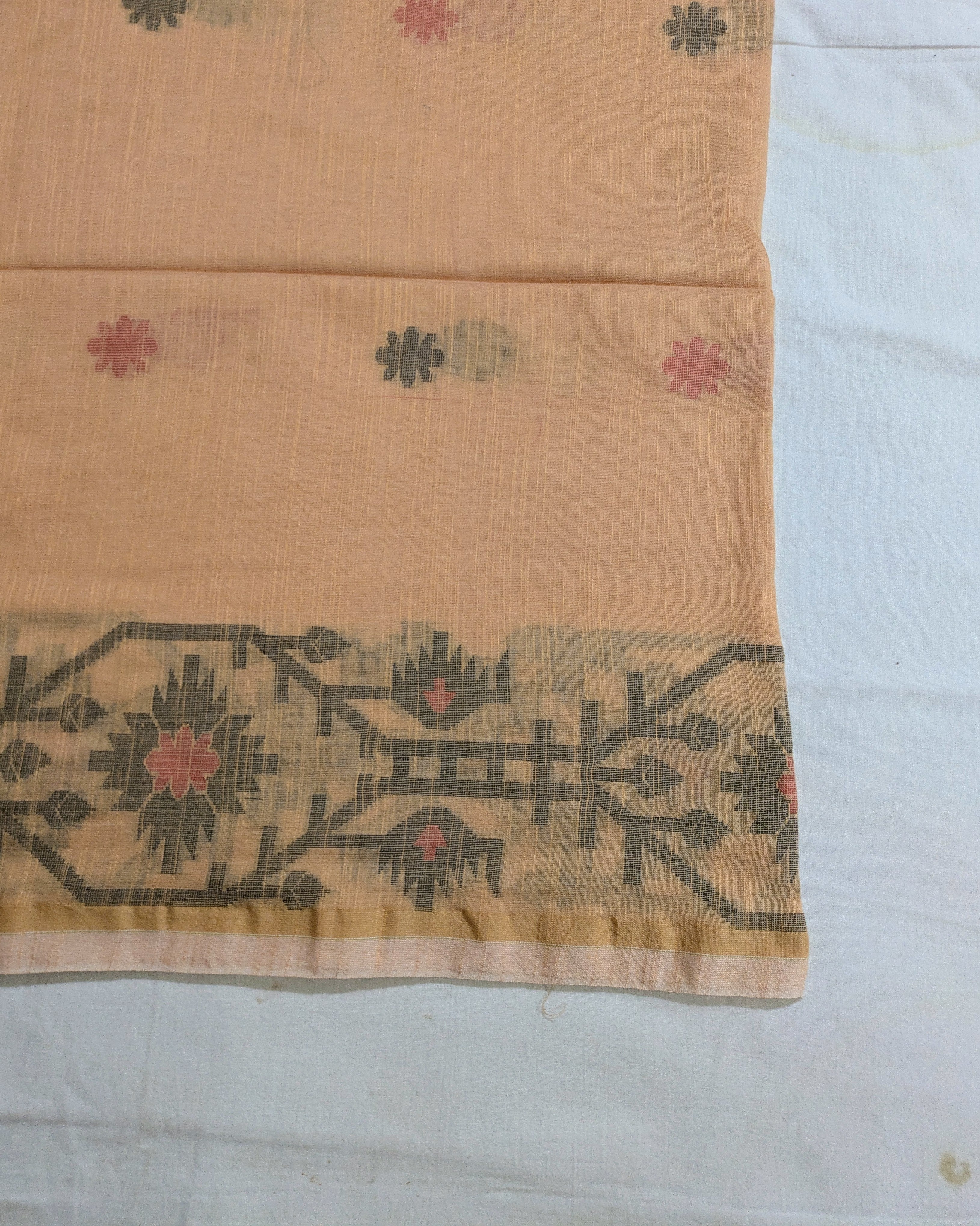 Khadi Cotton Jamdani Sari LP