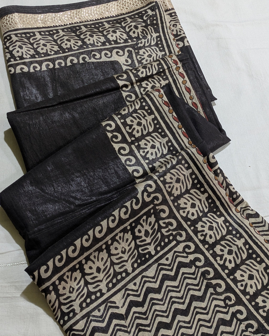 Multani Silk Sari Black (Liva Tag)