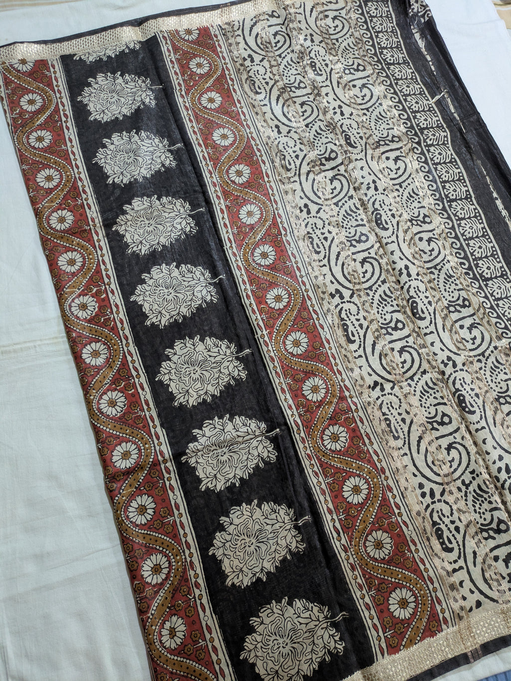 Multani Silk Sari Black (Liva Tag)