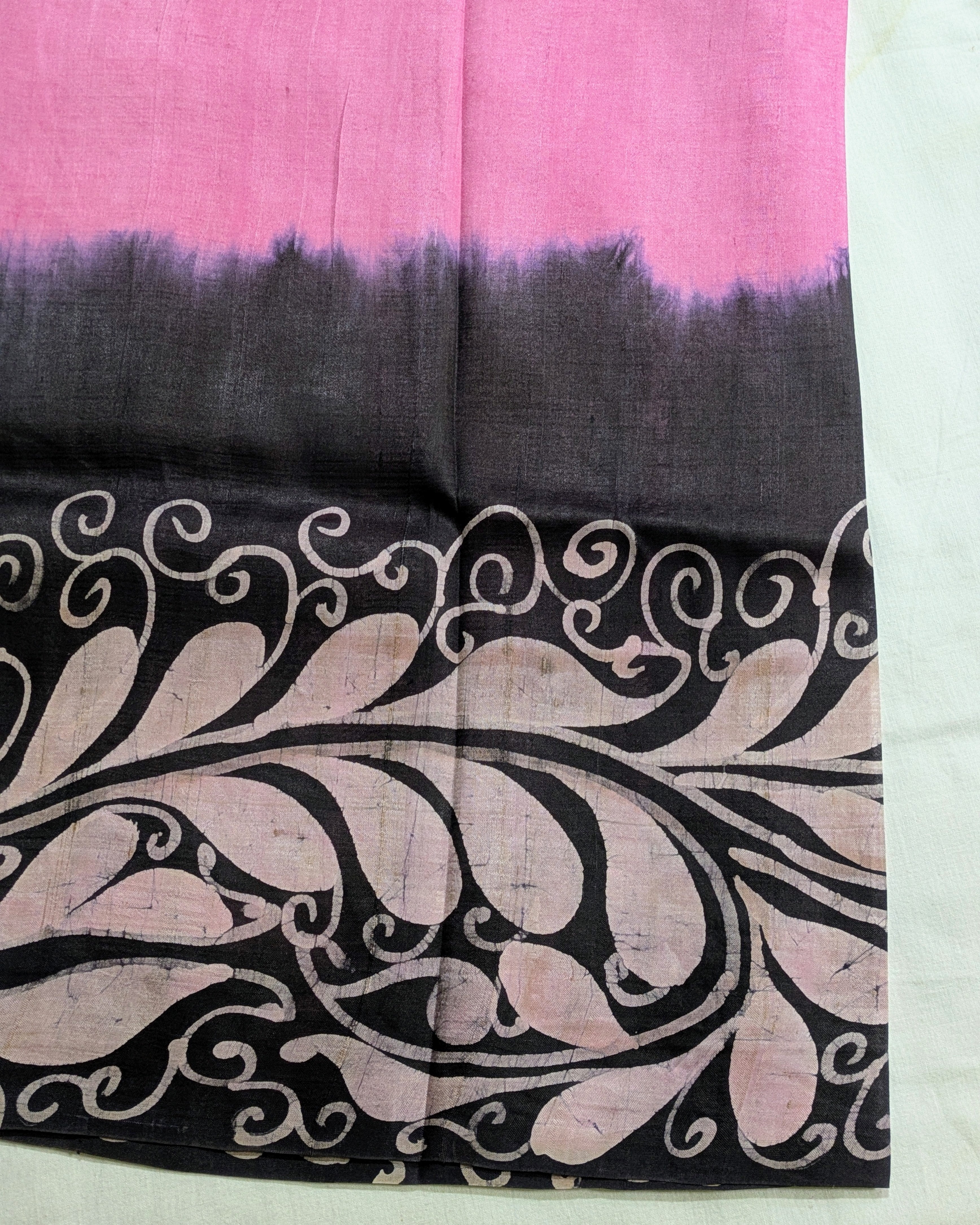 Pure Silk Sari with Blouse Piece Pink 2
