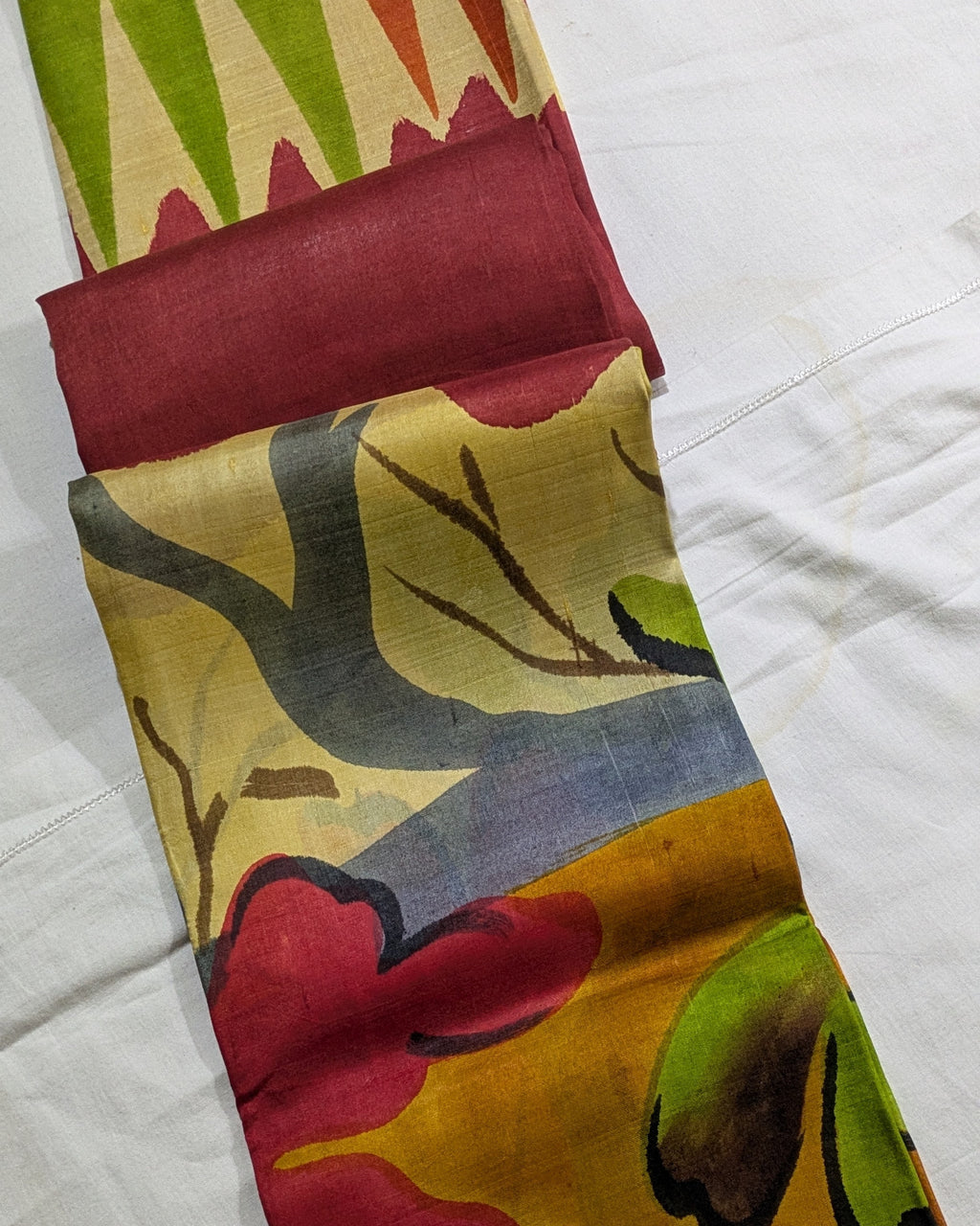 Pure Silk Sari with Blouse Piece Rust
