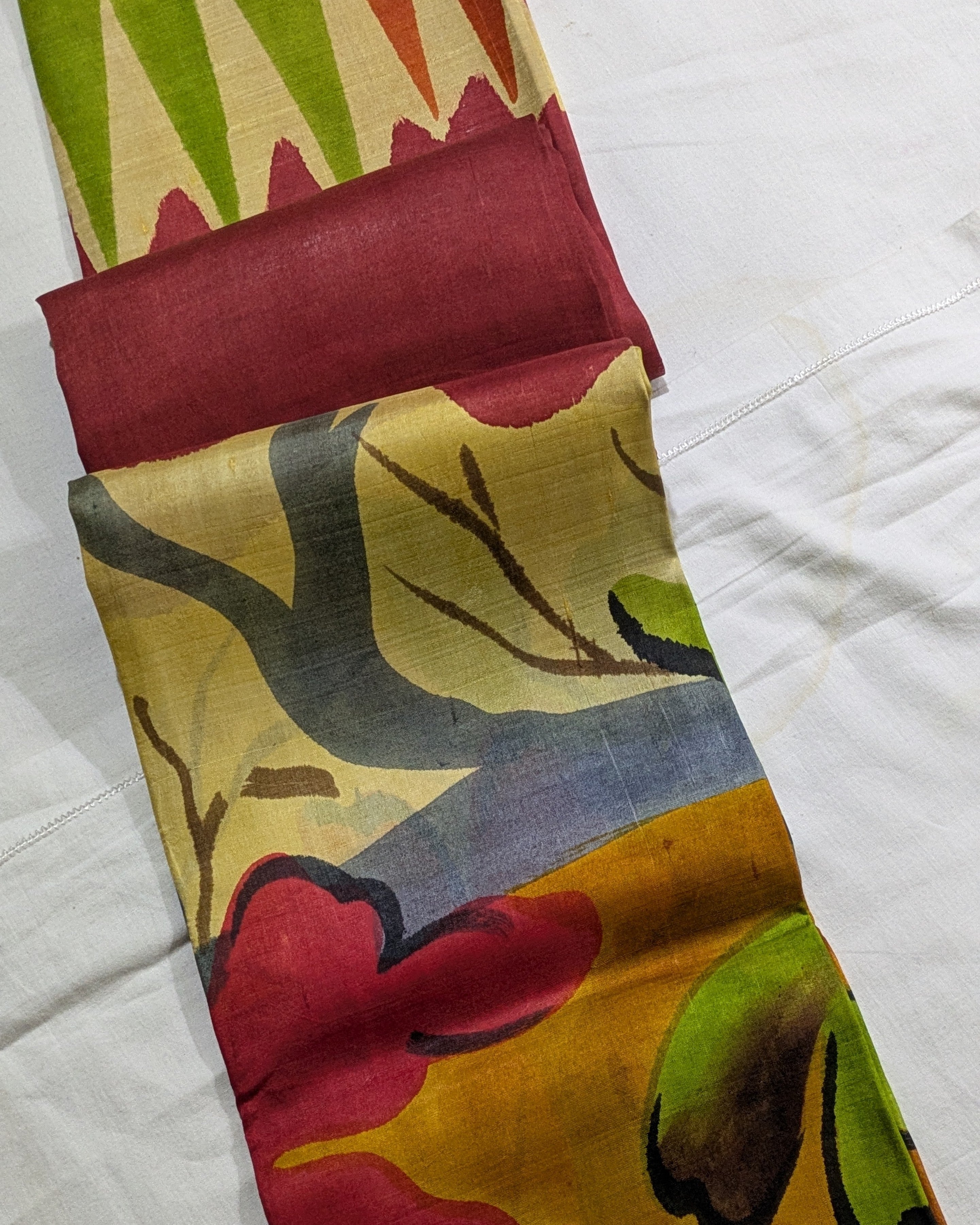 Pure Silk Sari with Blouse Piece Rust