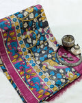 Kalamkari Ghicha Sari Multicolour
