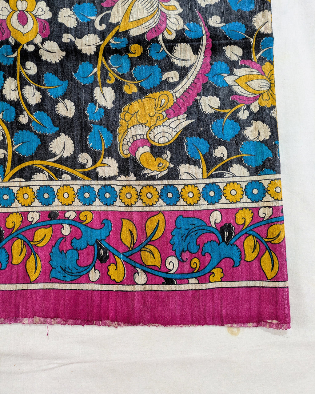 Kalamkari Ghicha Sari Multicolour