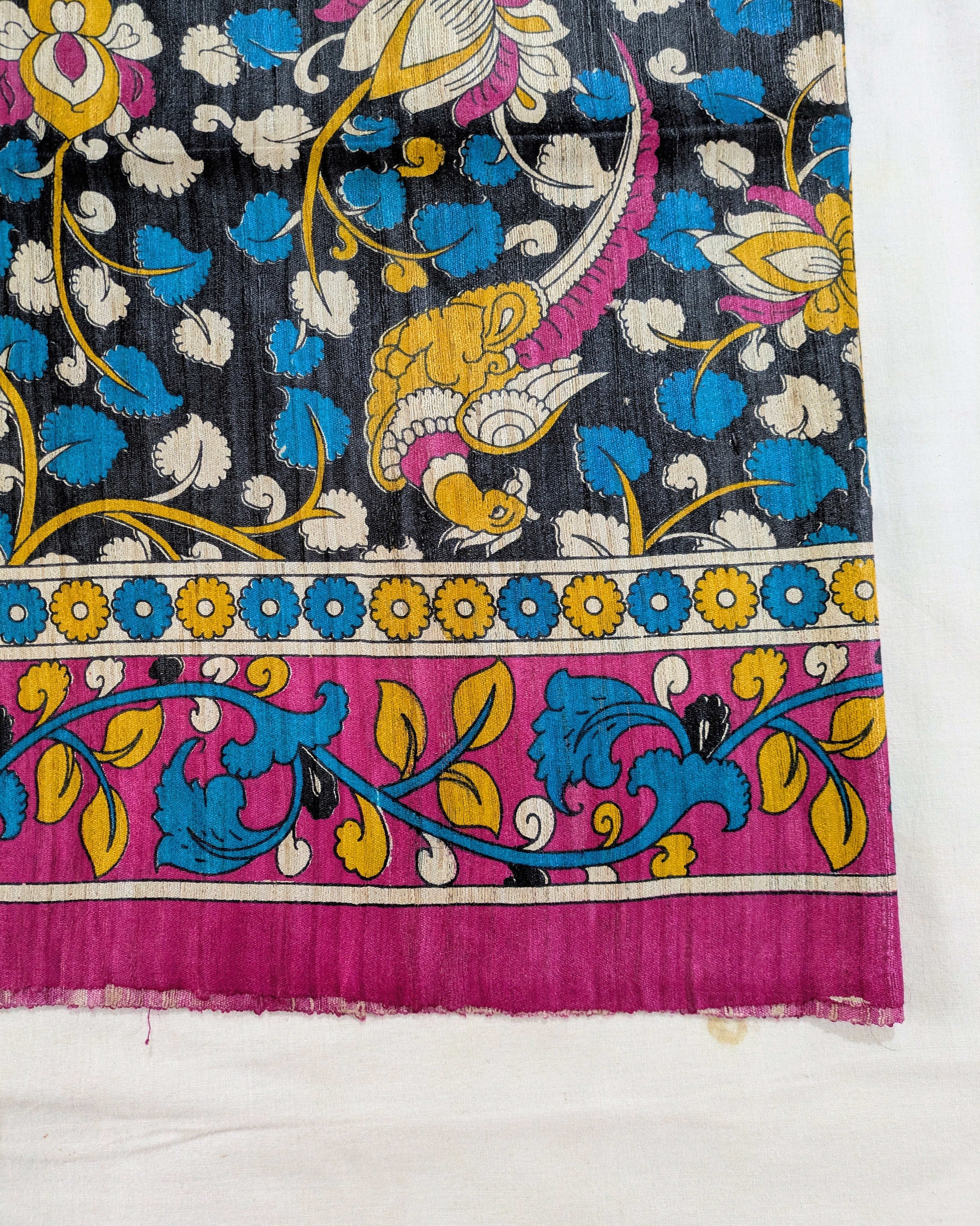 Kalamkari Ghicha Sari Multicolour