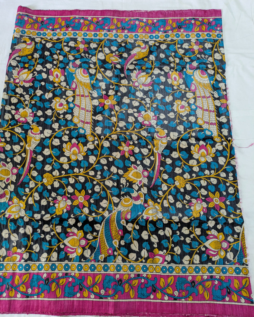 Kalamkari Ghicha Sari Multicolour