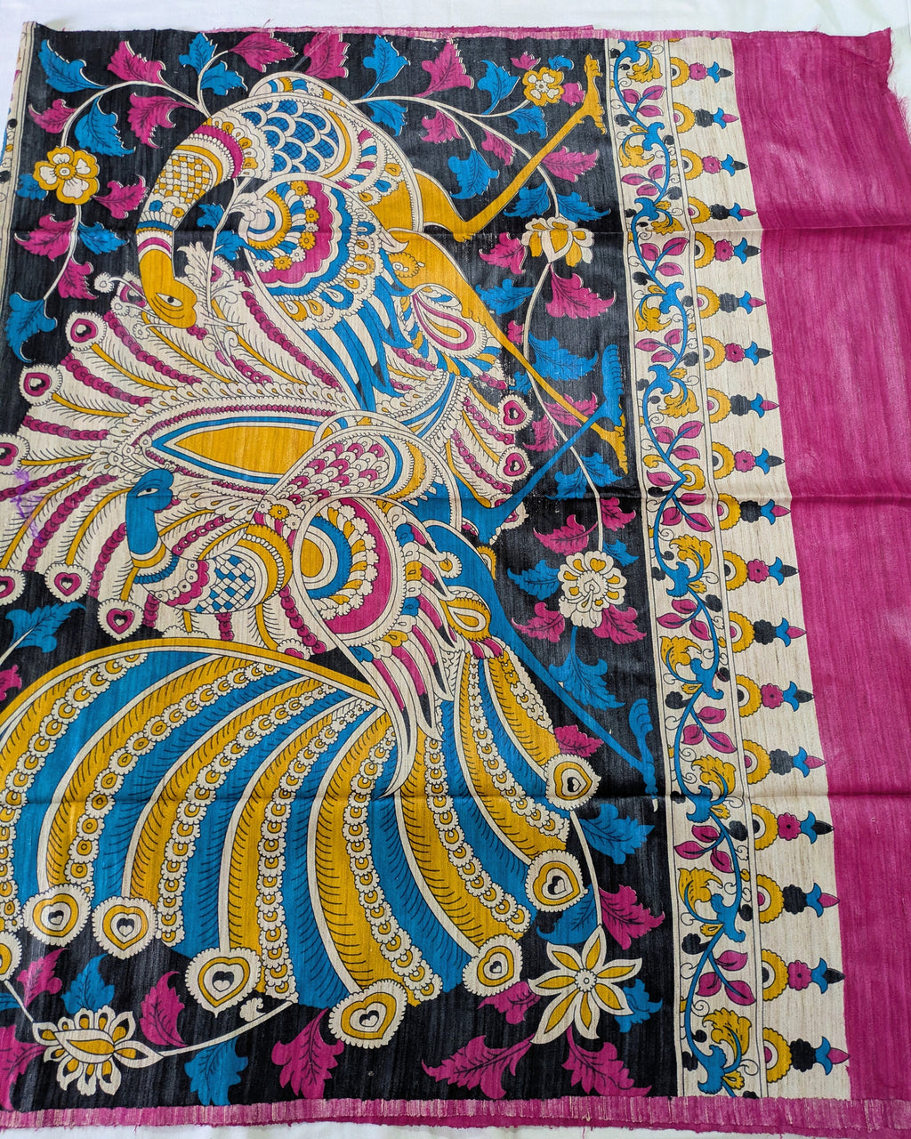Kalamkari Ghicha Sari Multicolour