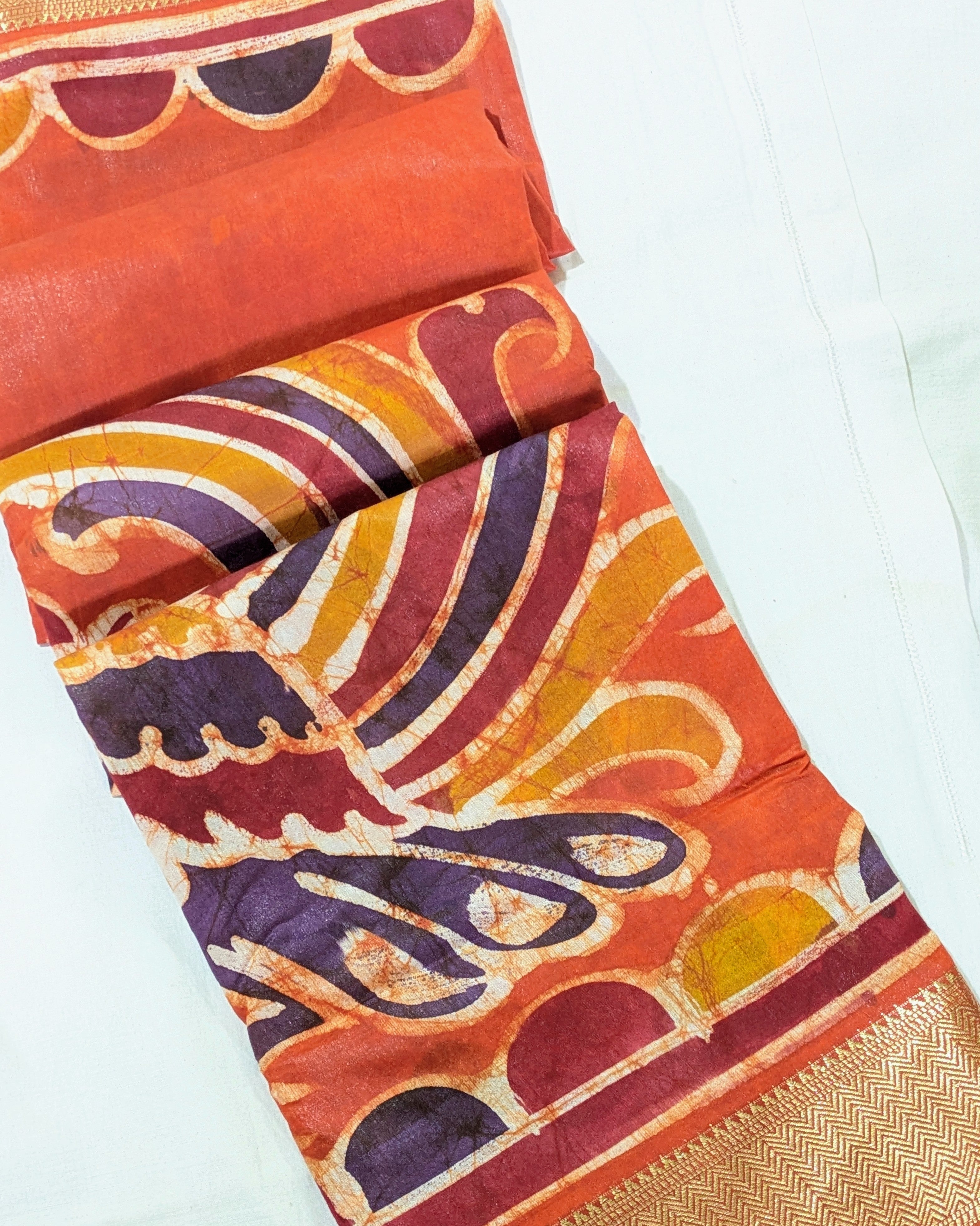 Maheswari Batik Sari Orange