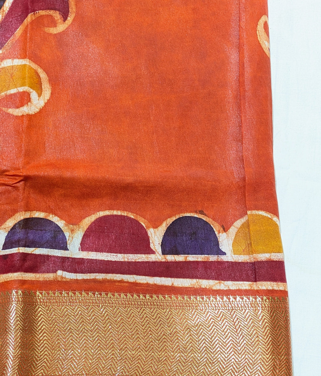 Maheswari Batik Sari Orange