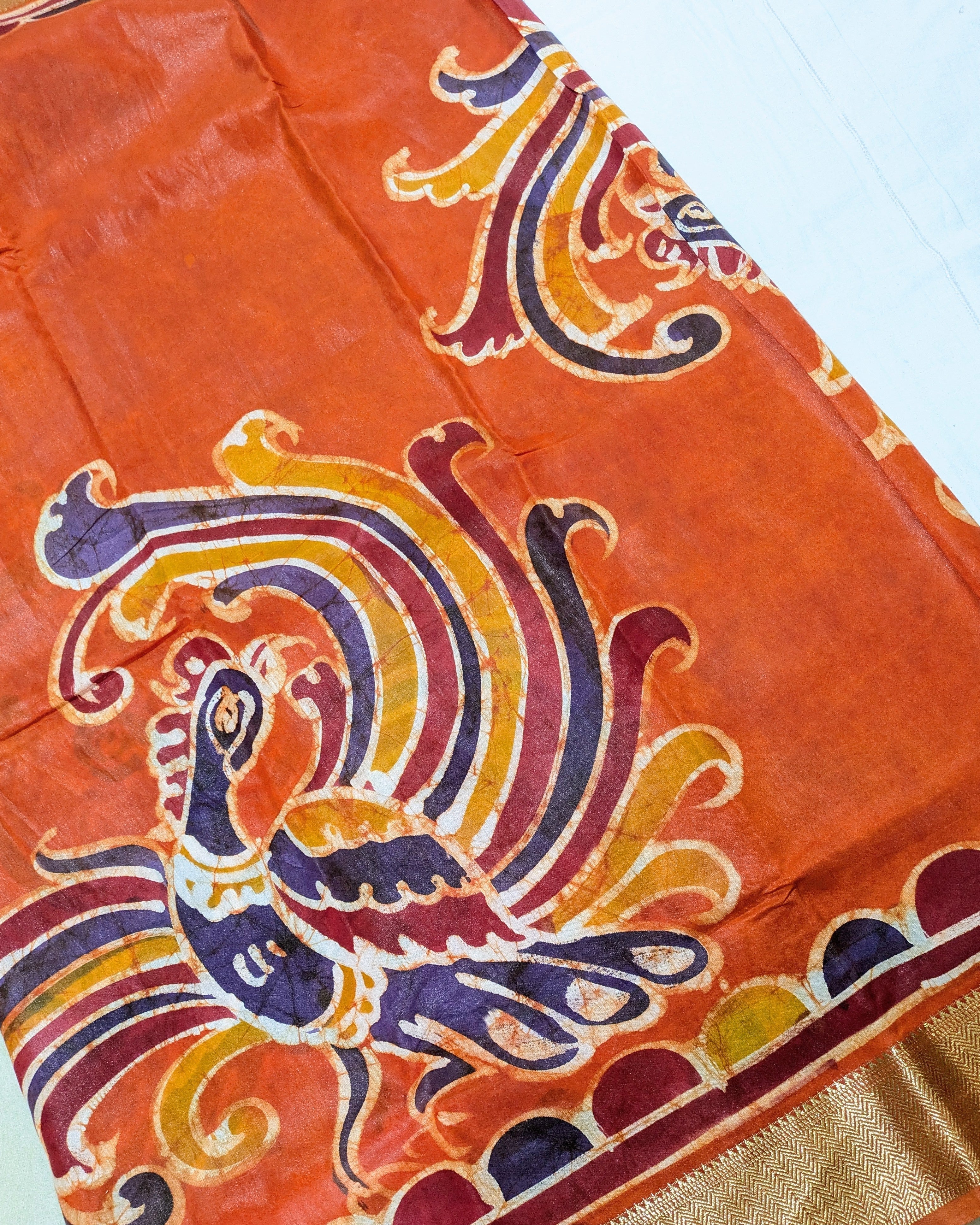 Maheswari Batik Sari Orange