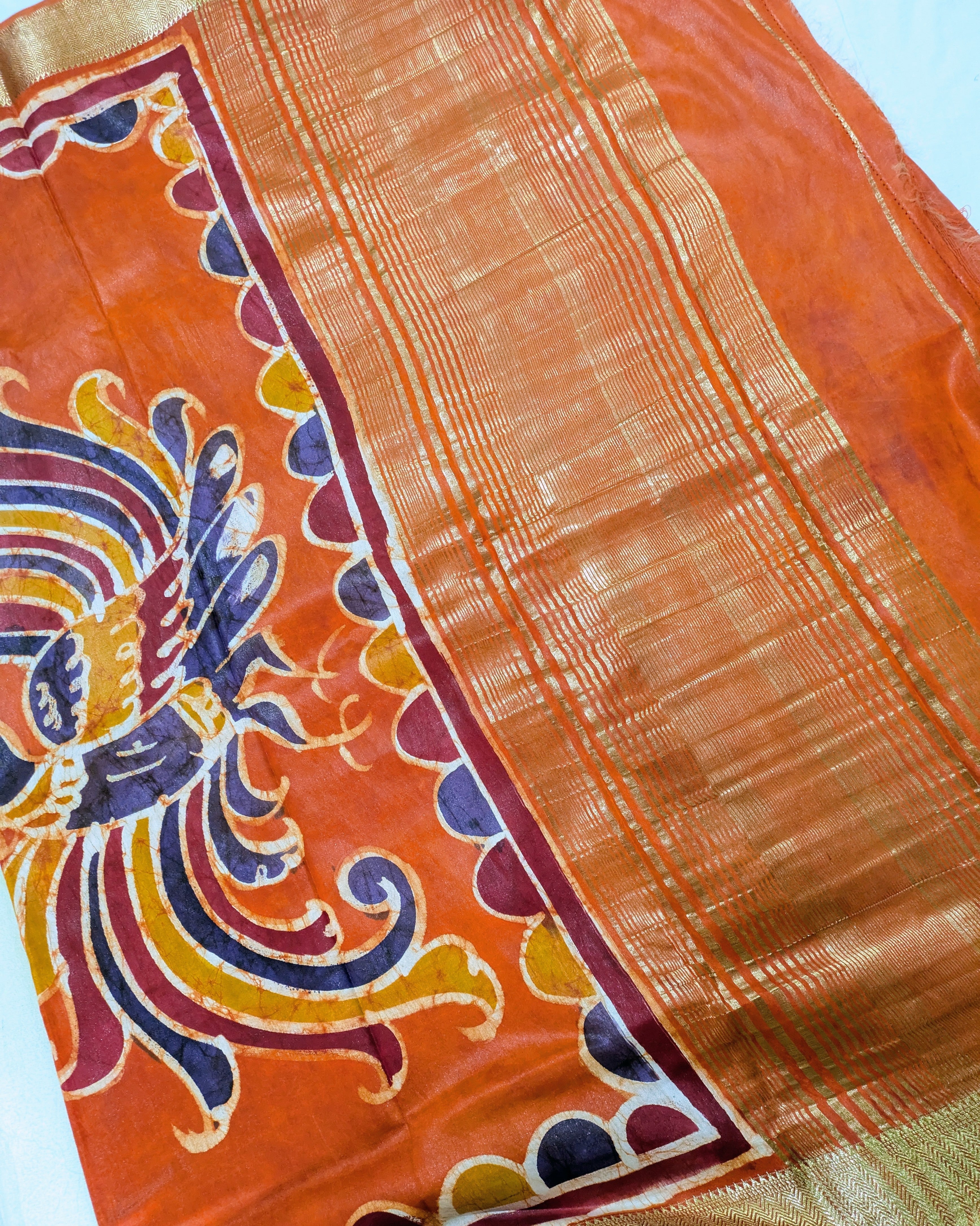Maheswari Batik Sari Orange