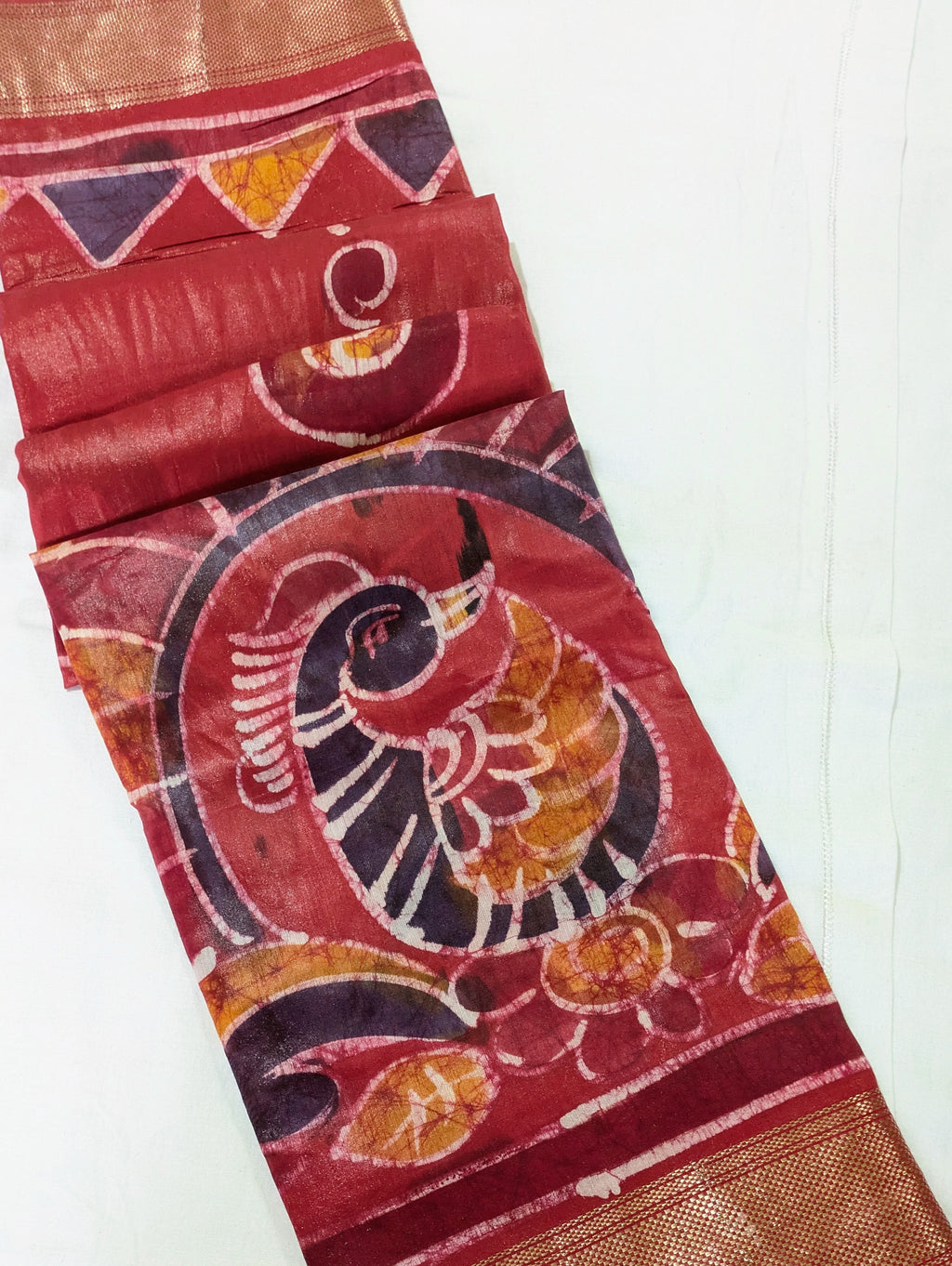 Maheswari Batik Sari Red