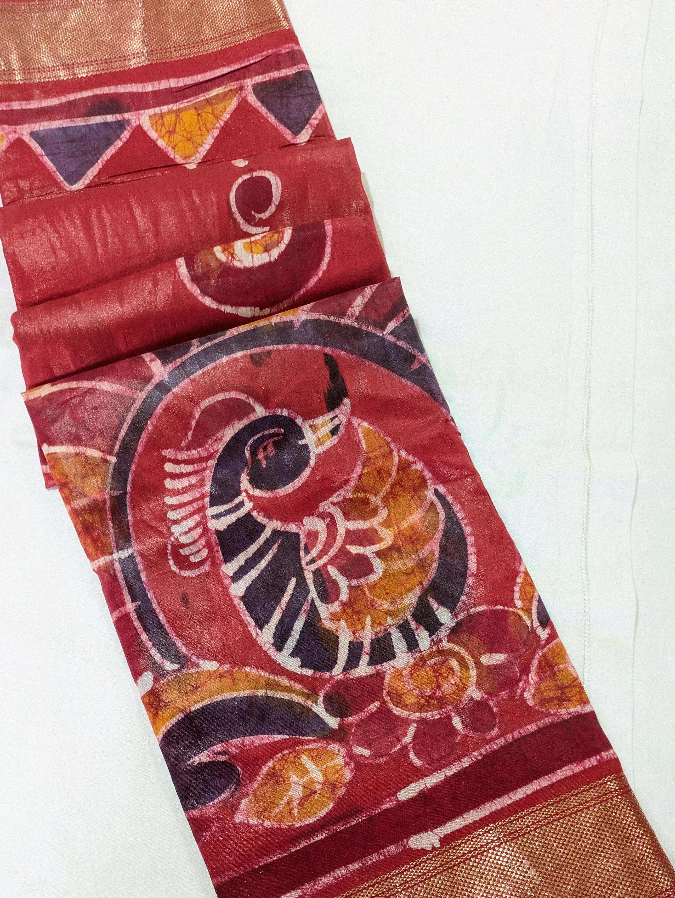 Maheswari Batik Sari Red