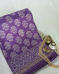 Maheswari Batik Sari Lavender