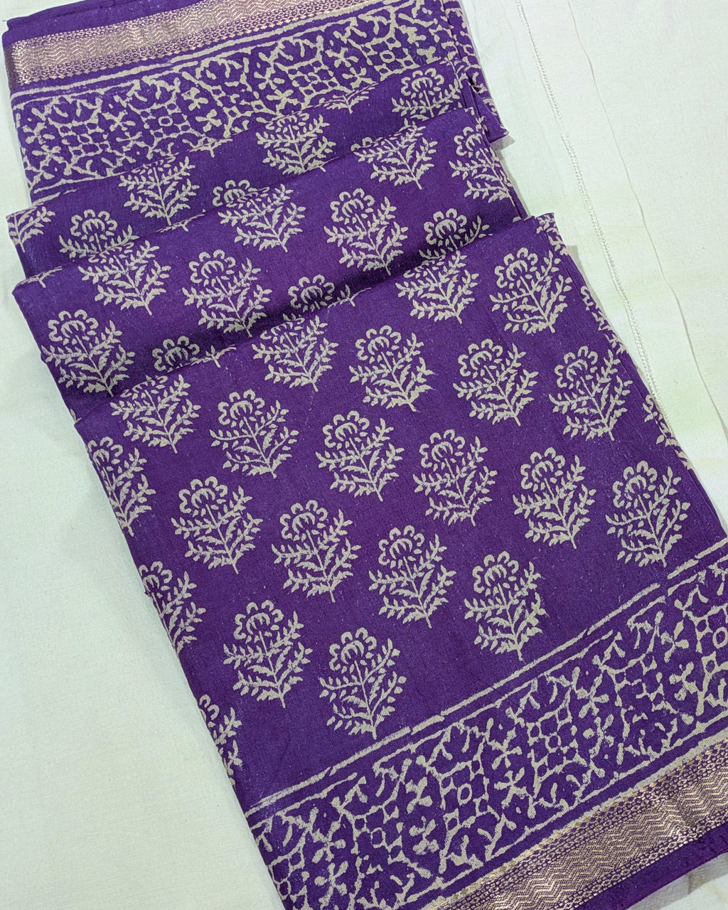 Maheswari Batik Sari Lavender