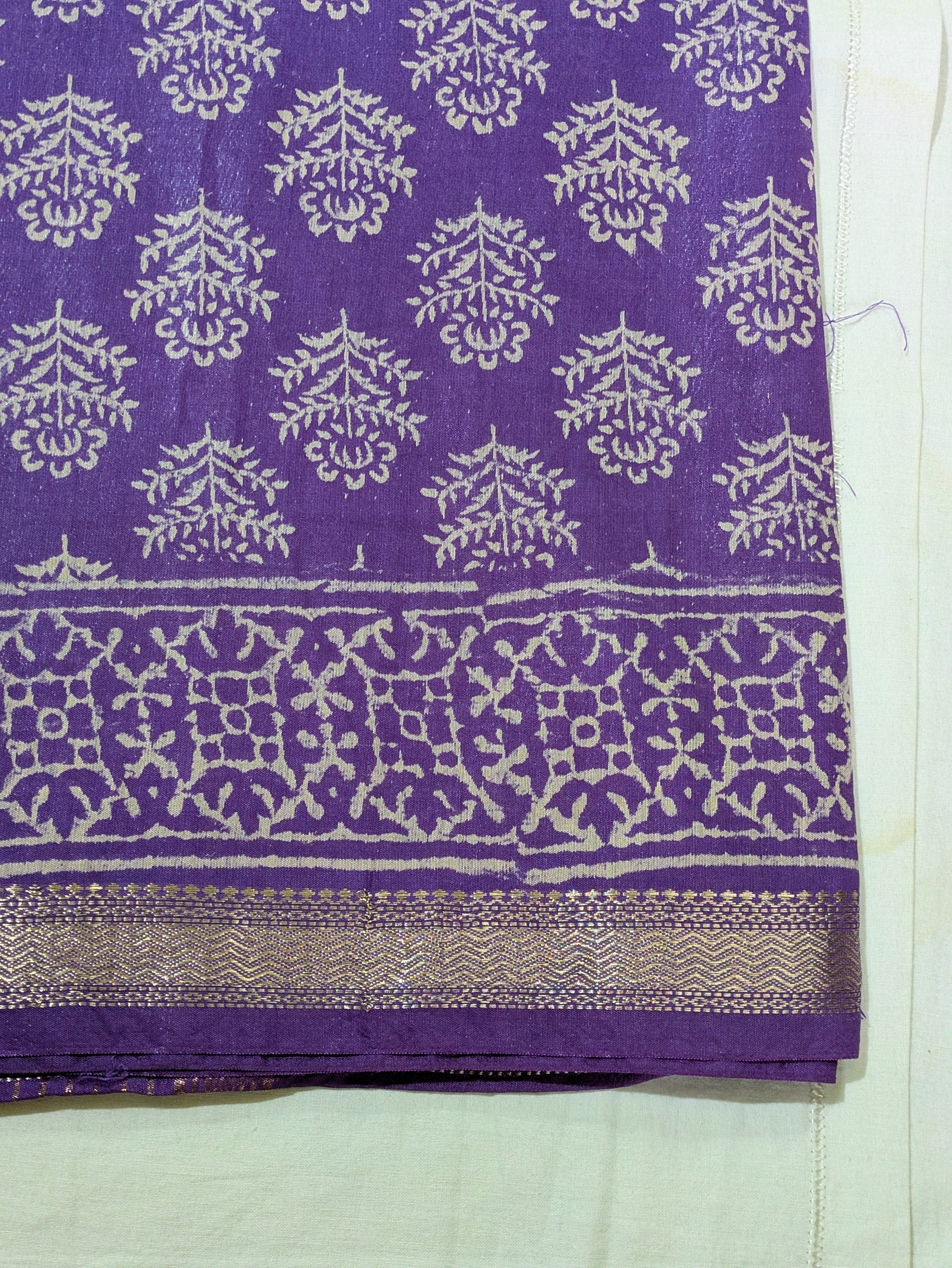 Maheswari Batik Sari Lavender