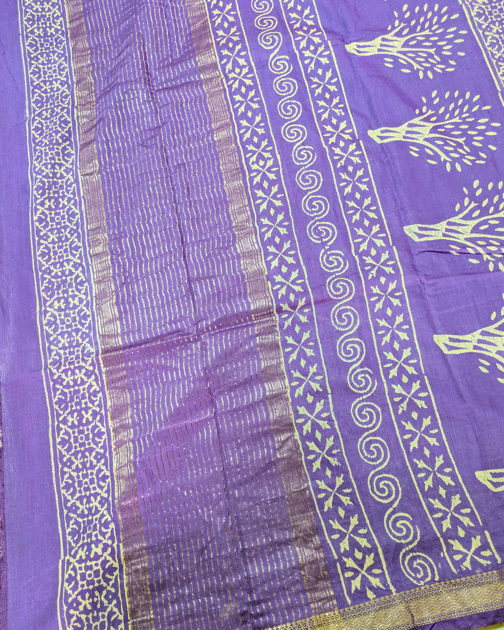 Maheswari Batik Sari Lavender
